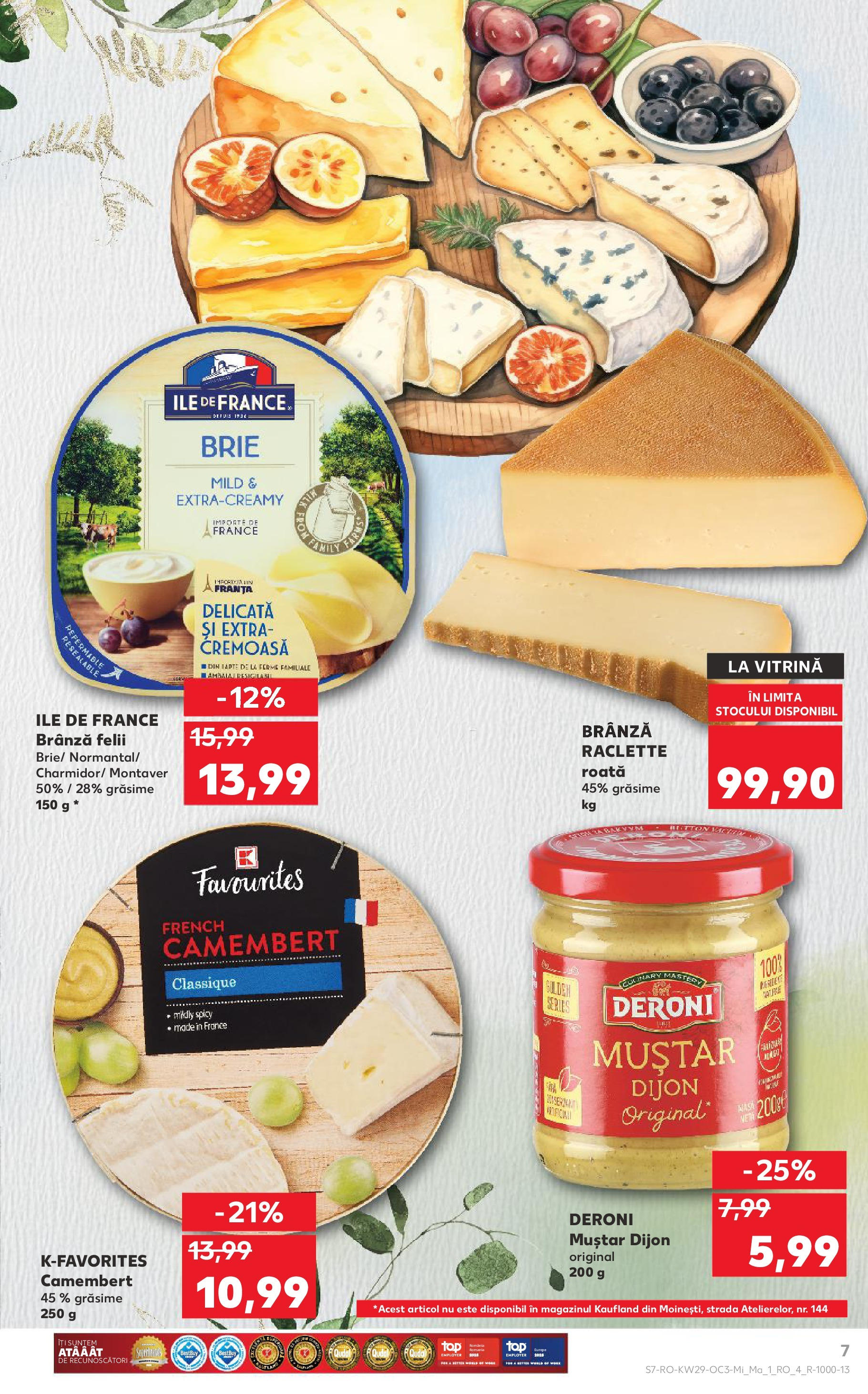 Catalog Kaufland 16 - 21 Iulie 2025 | Pagina 7 | Produse: Vitrină, Brânză, Muștar