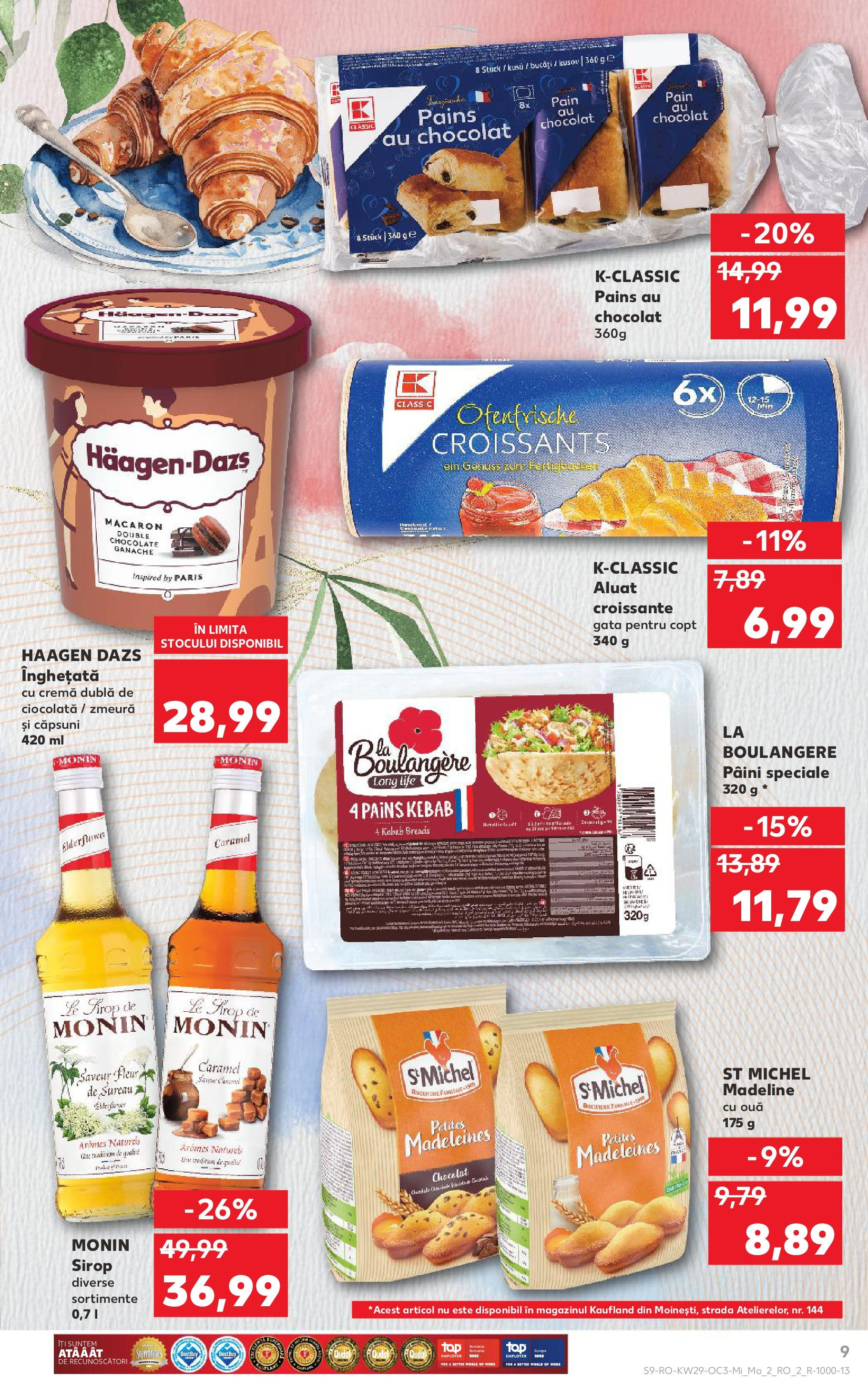 Catalog Kaufland 16 - 21 Iulie 2025 | Pagina 9 | Produse: Zmeură, Cremă, Ciocolată, Înghețată