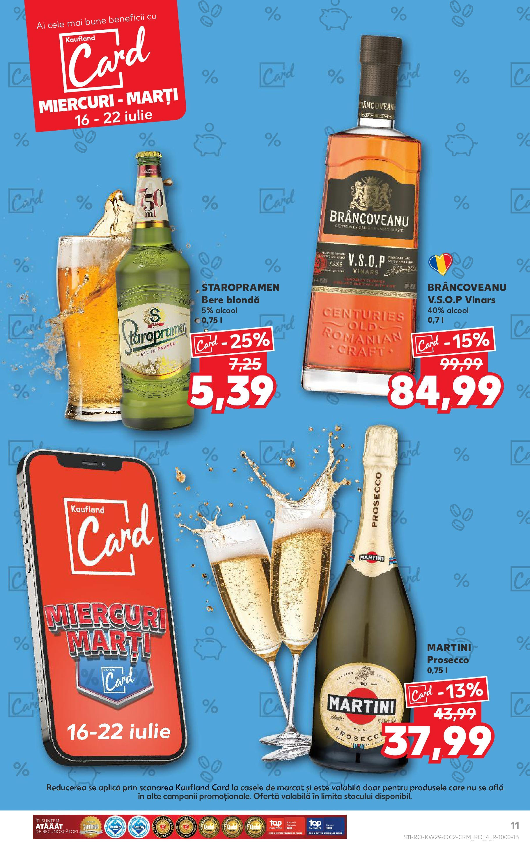 Catalog Kaufland 16 - 21 Iulie 2025 | Pagina 11 | Produse: Yulaf, Prosecco, Bere