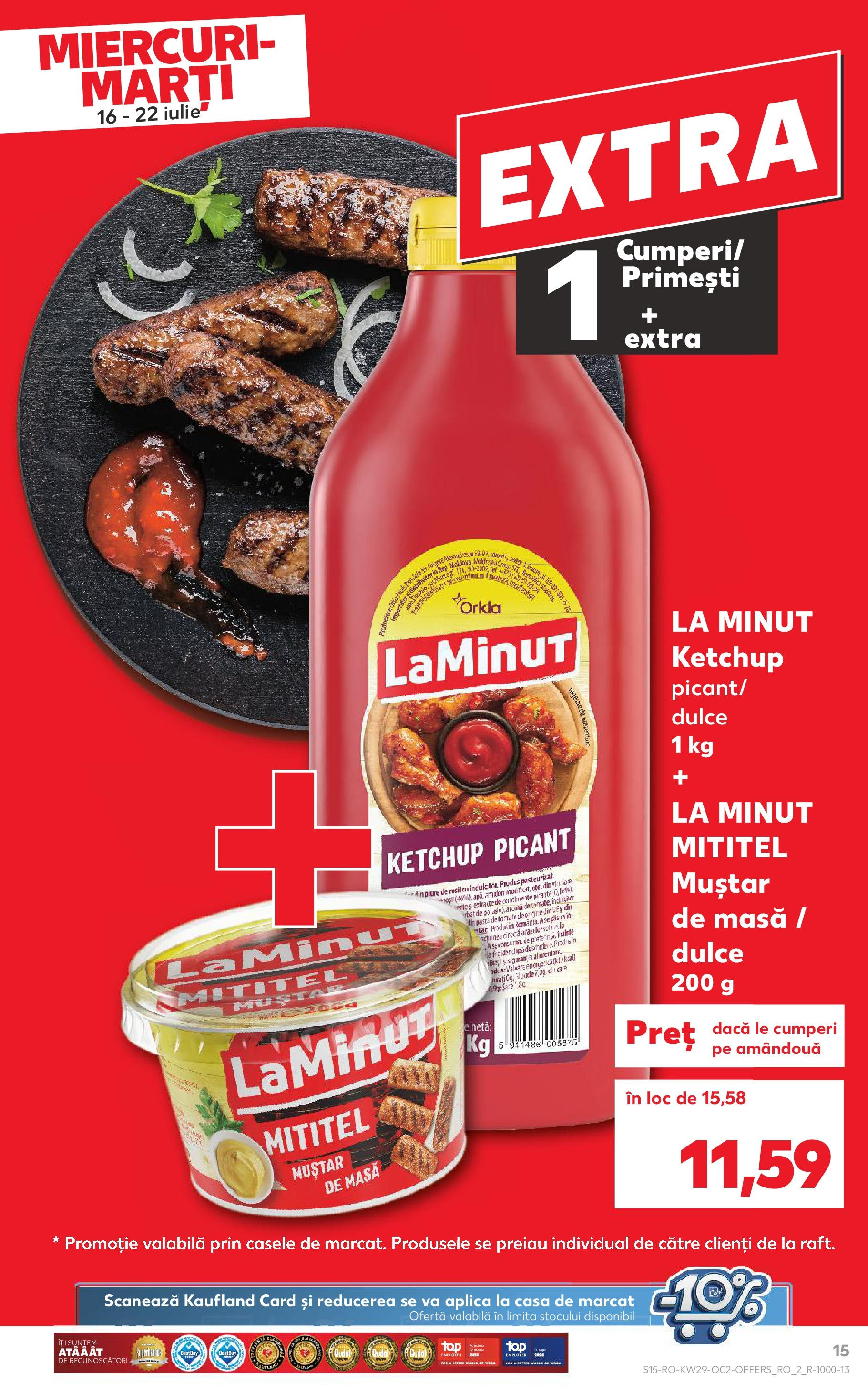 Catalog Kaufland 16 - 21 Iulie 2025 | Pagina 15 | Produse: Masă, Muștar, Ketchup