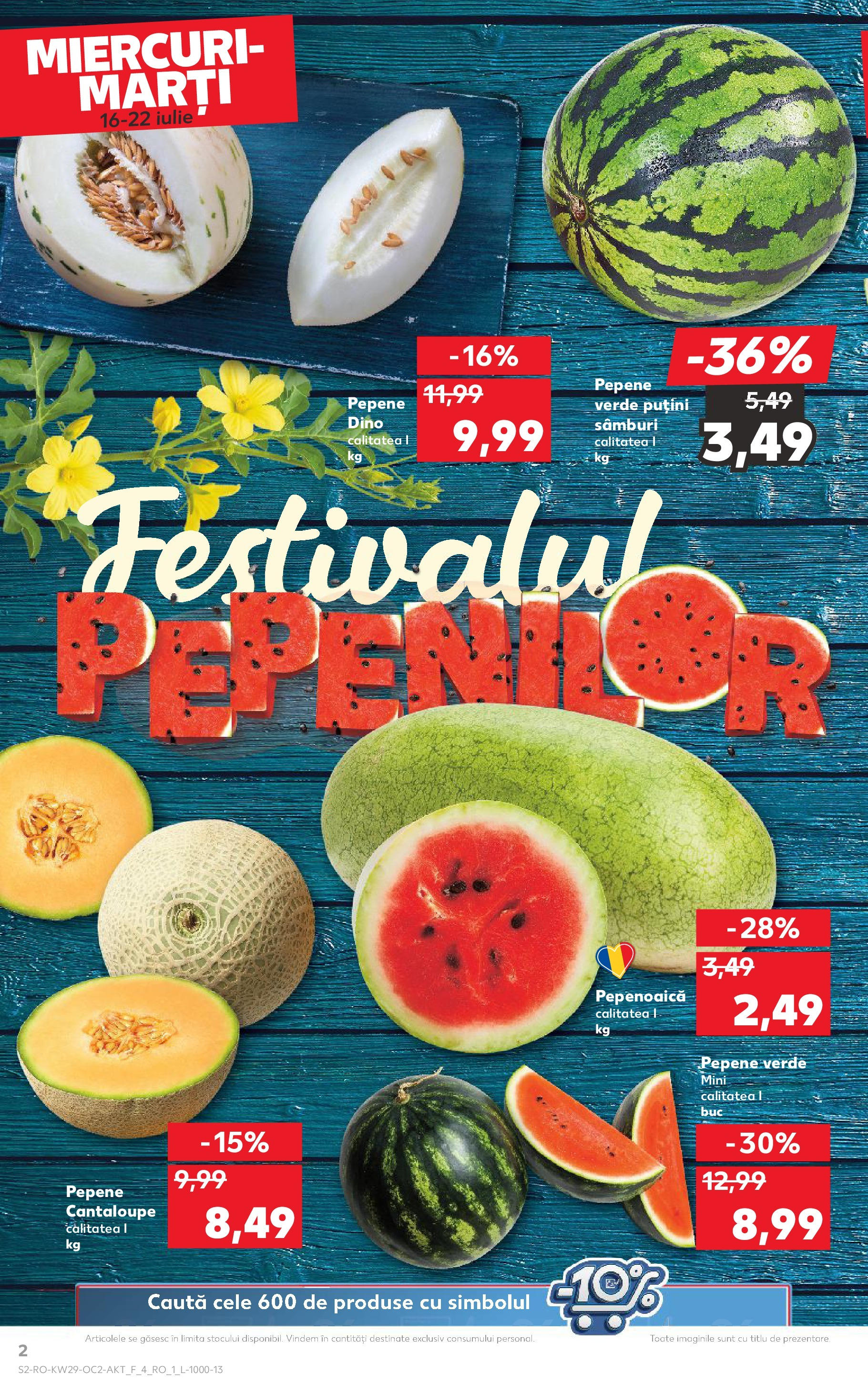 Catalog Kaufland 16 - 21 Iulie 2025 | Pagina 2 | Produse: Pepene Verde