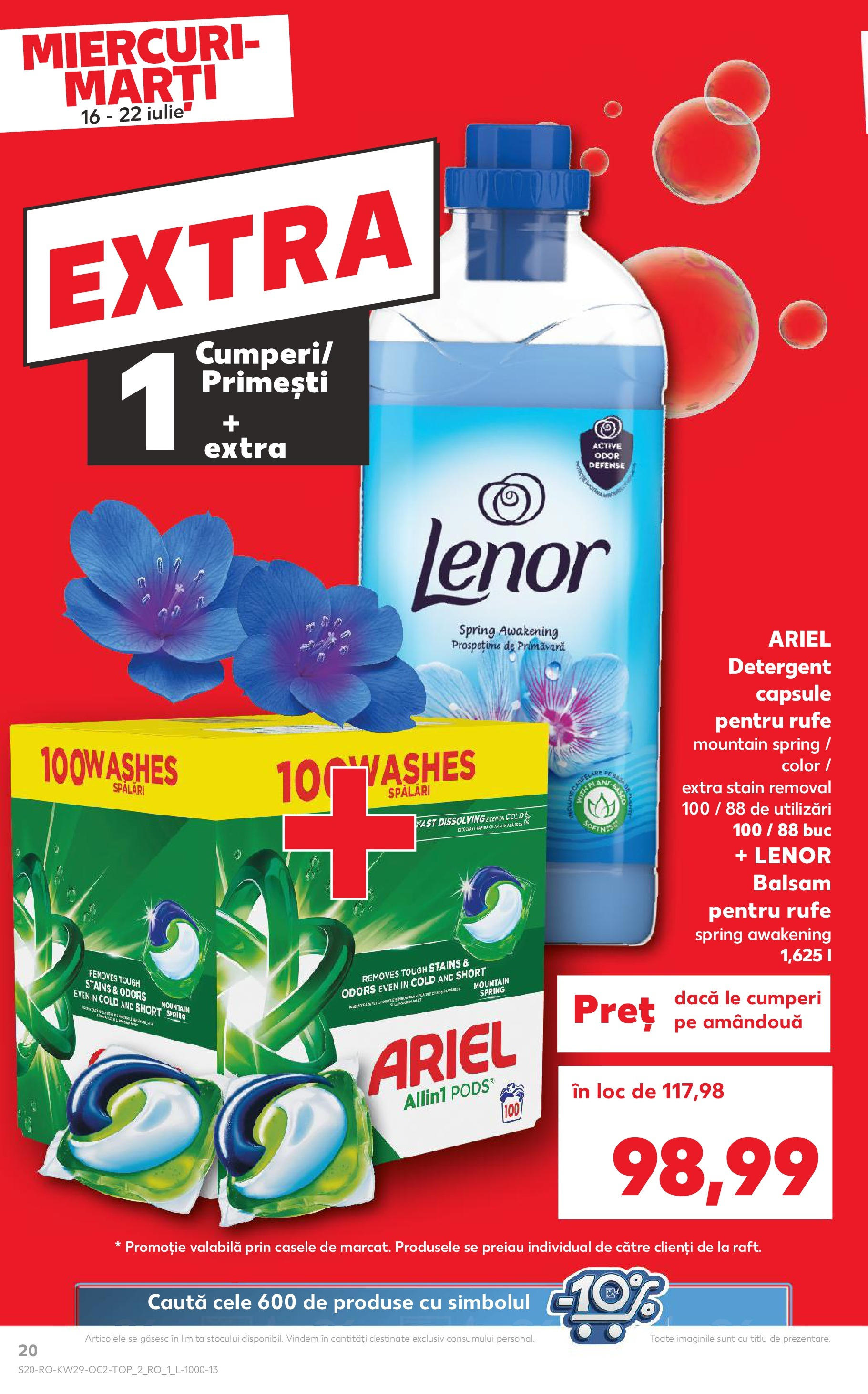 Catalog Kaufland 16 - 21 Iulie 2025 | Pagina 20 | Produse: Balsam, Yorgan, Detergent