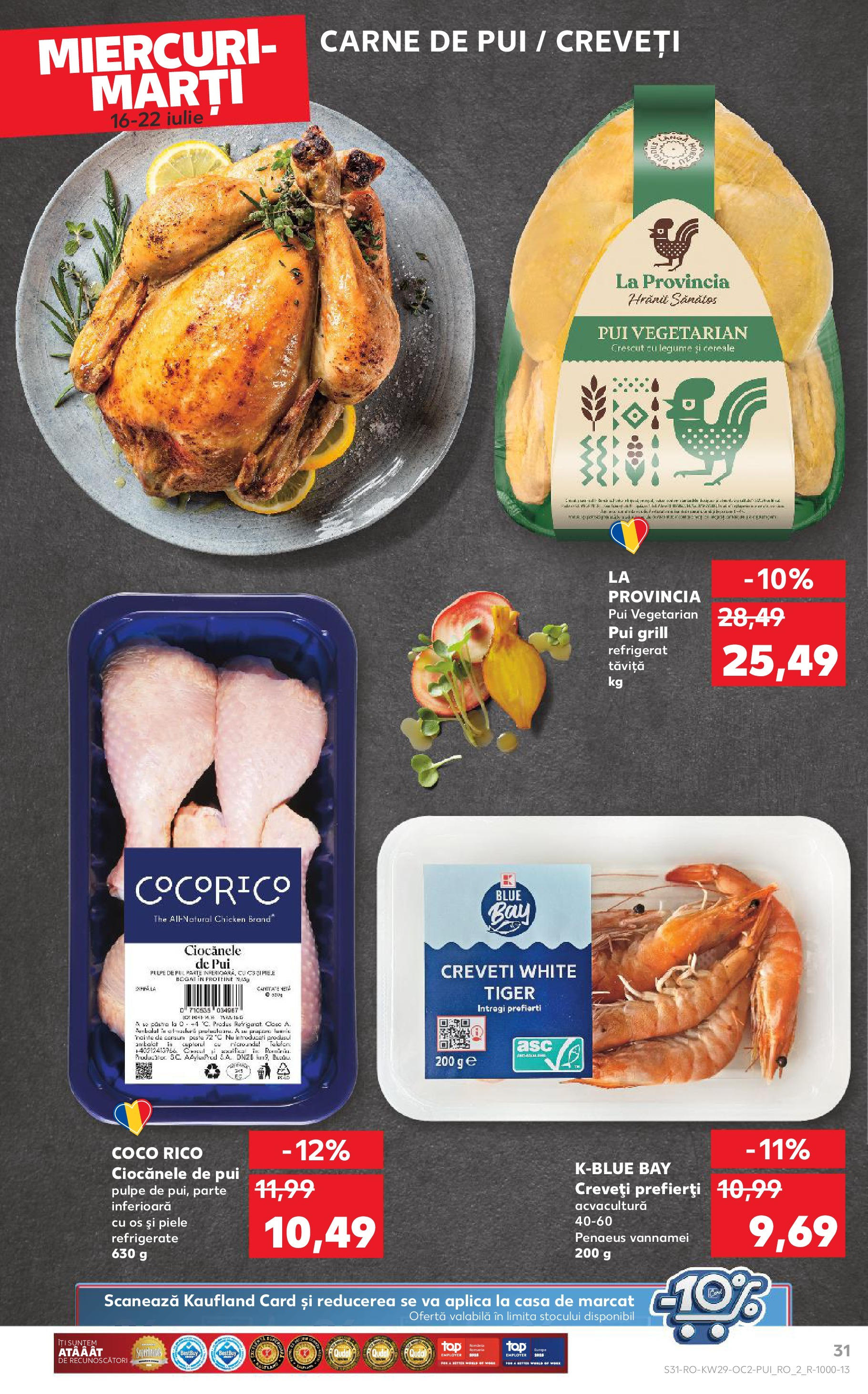 Catalog Kaufland 16 - 21 Iulie 2025 | Pagina 31 | Produse: Masaüstü kılıfı, Hacıyatmaz Kedi Oyuncağı, Carne De Pui, Legume