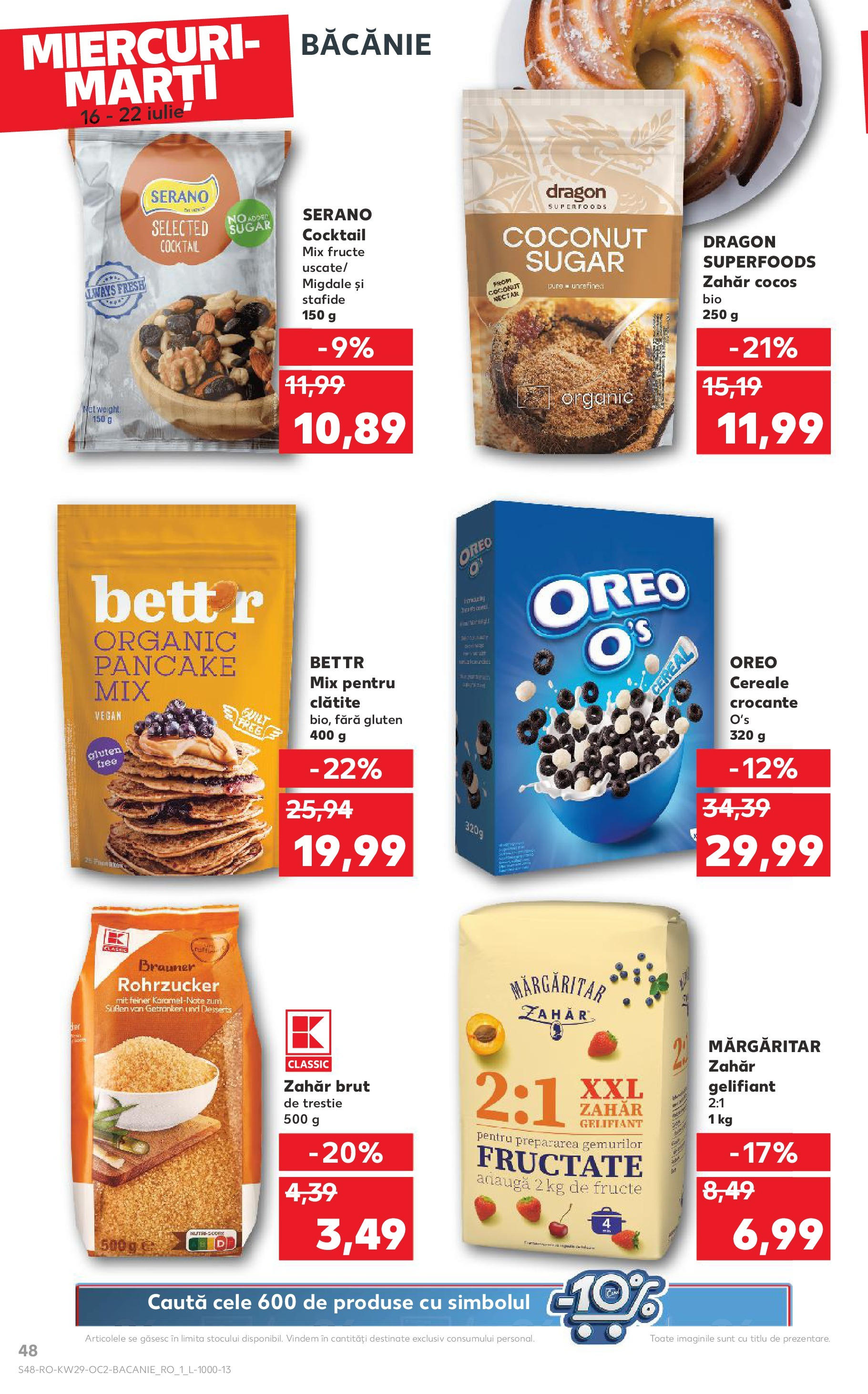 Catalog Kaufland 16 - 21 Iulie 2025 | Pagina 48 | Produse: Clătite, Stafide, Fructe, Zahăr