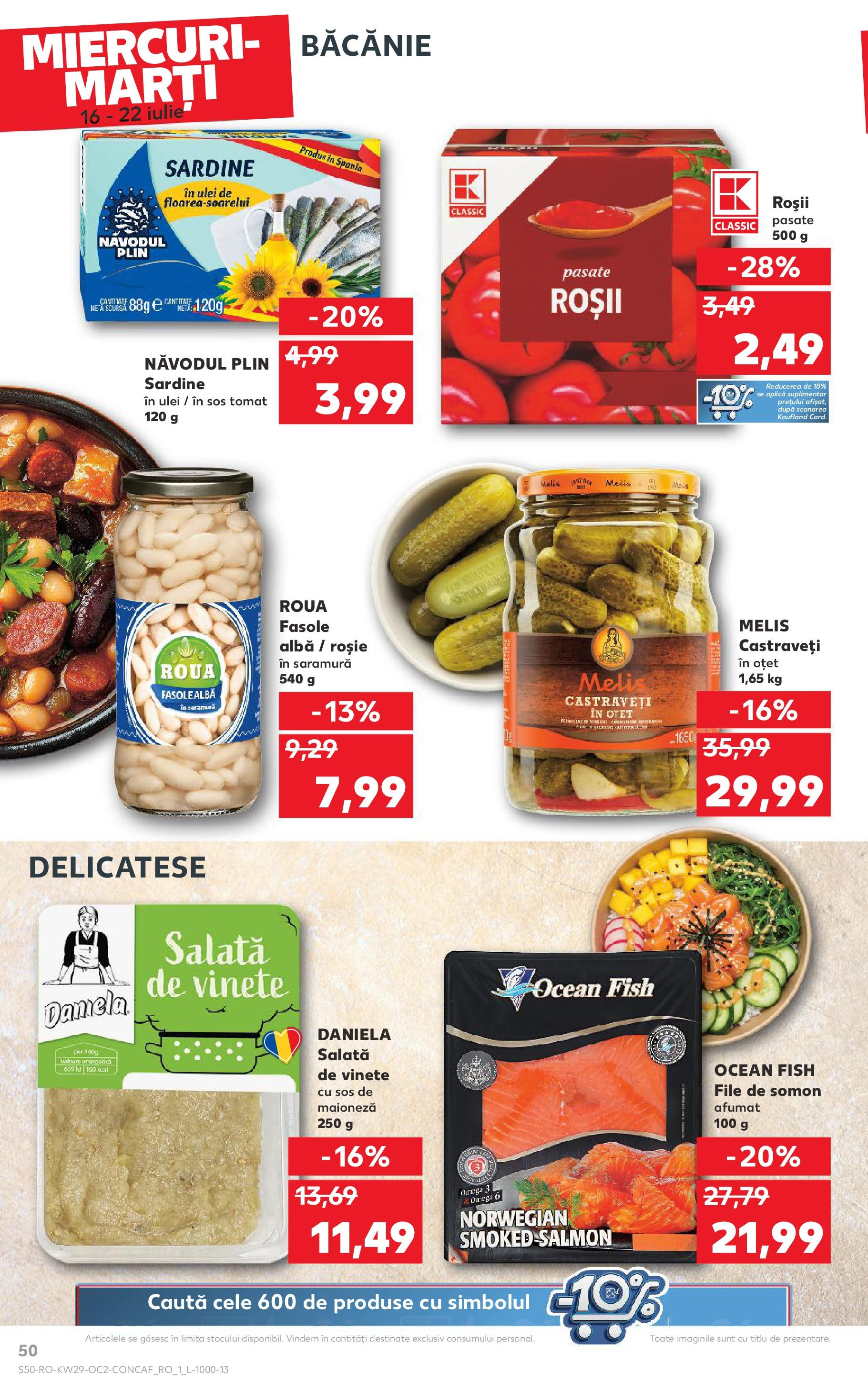 Catalog Kaufland 16 - 21 Iulie 2025 | Pagina 50 | Produse: Oțet, Castraveți, Maioneză, Sos