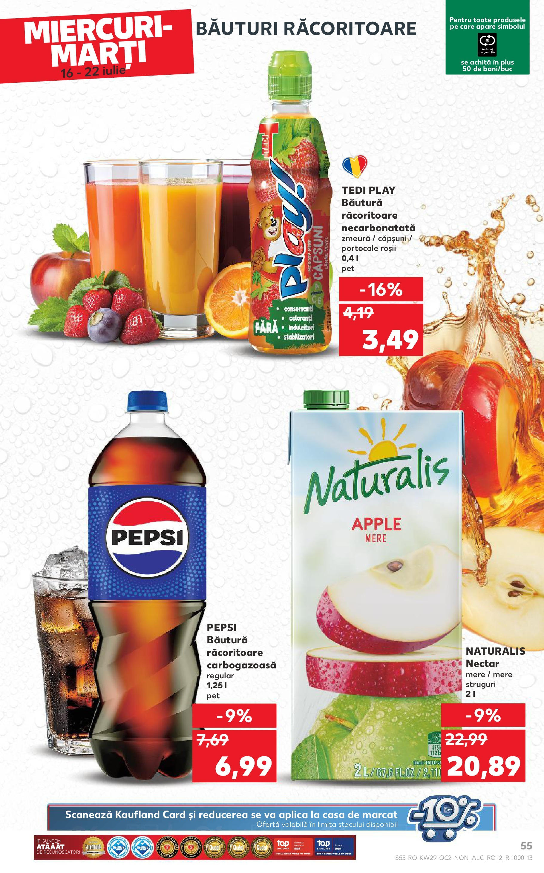 Catalog Kaufland 16 - 21 Iulie 2025 | Pagina 55 | Produse: Mere, Portocale, Roșii, Căpșuni