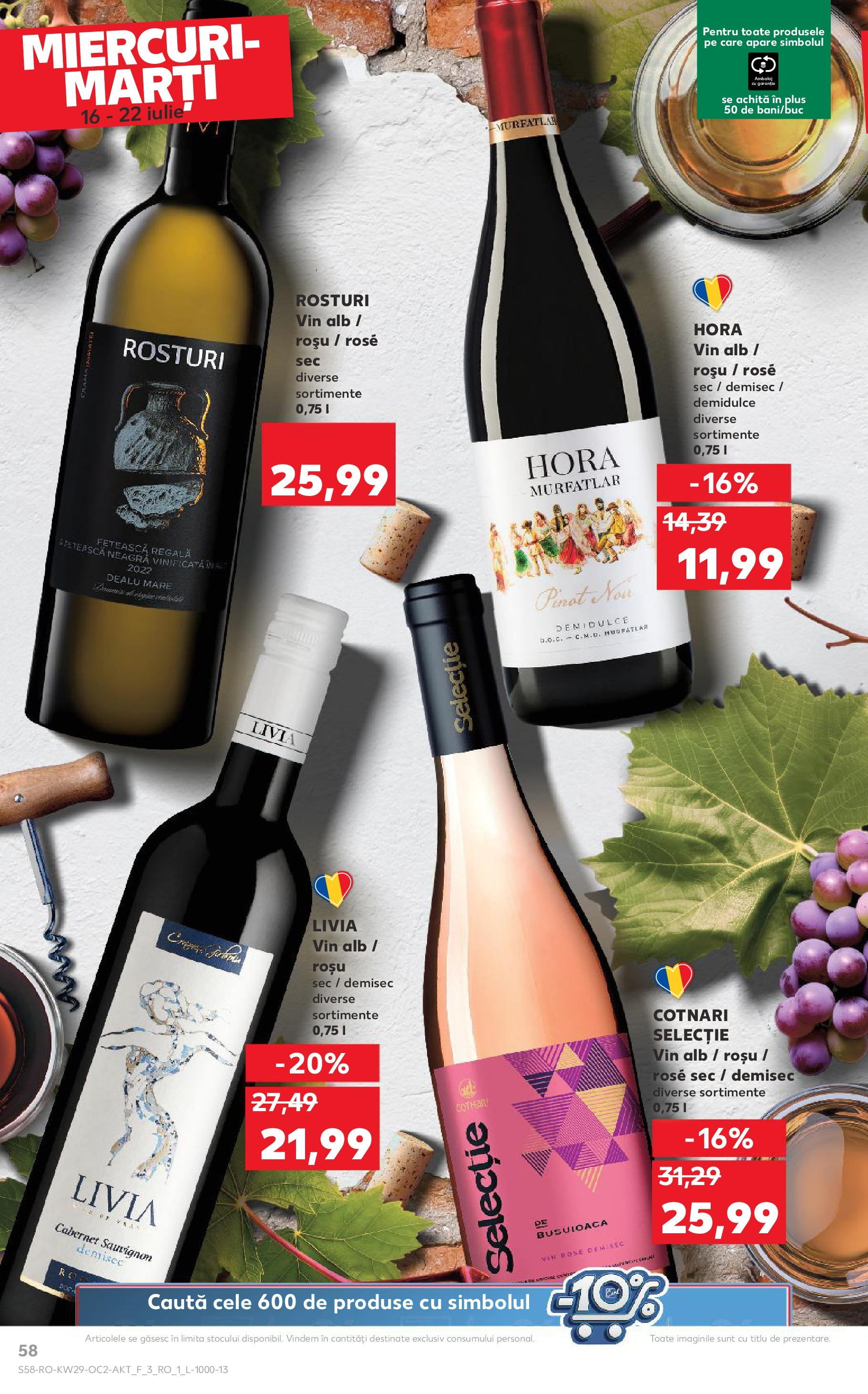 Catalog Kaufland 16 - 21 Iulie 2025 | Pagina 58 | Produse: Vin
