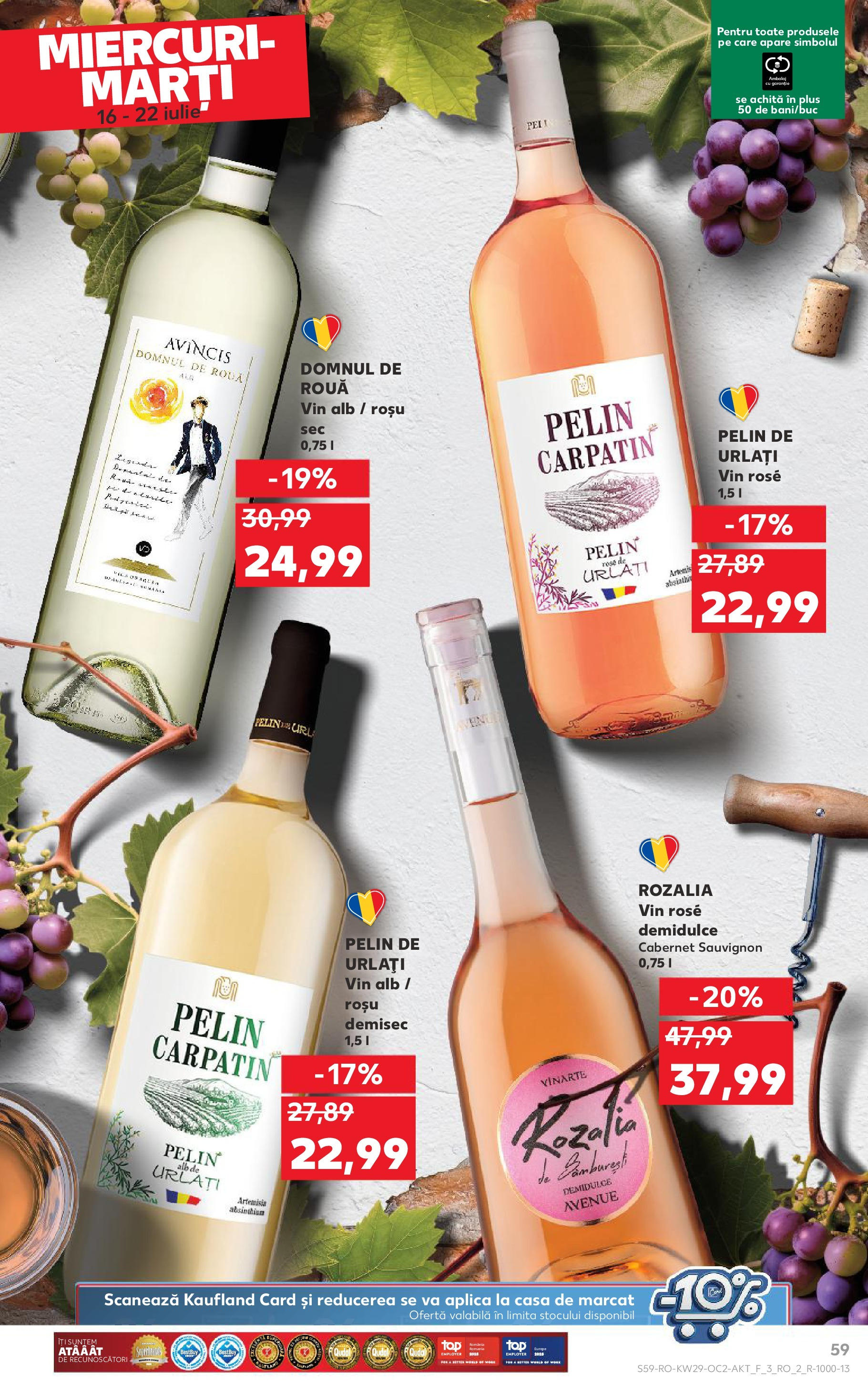 Catalog Kaufland 16 - 21 Iulie 2025 | Pagina 59 | Produse: Vin