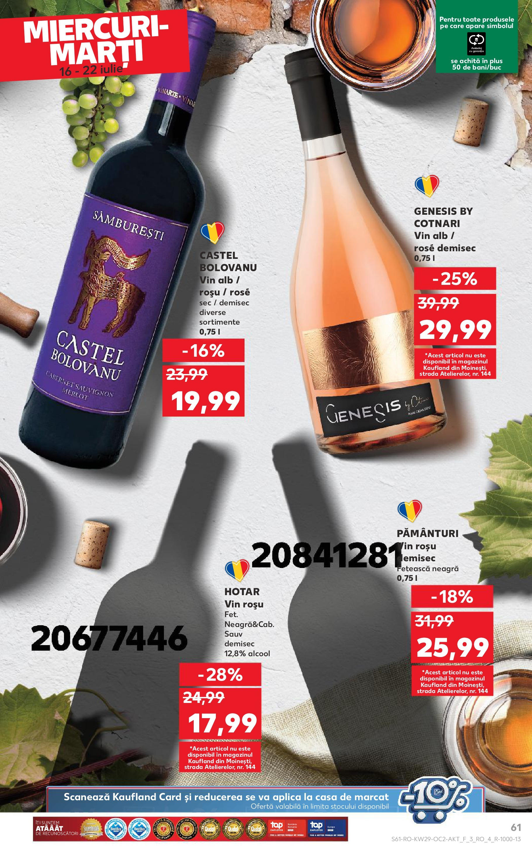 Catalog Kaufland 16 - 21 Iulie 2025 | Pagina 61 | Produse: Vin