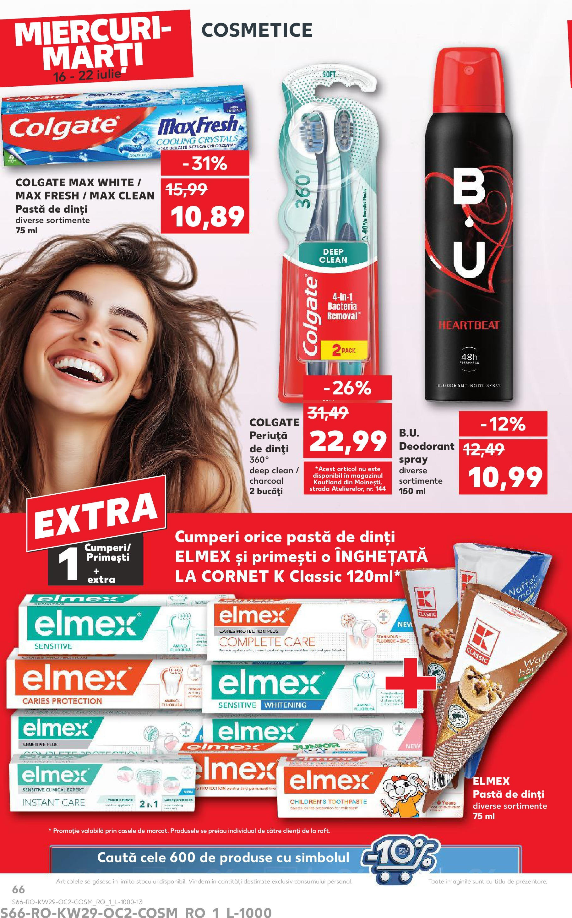 Catalog Kaufland 16 - 21 Iulie 2025 | Pagina 66 | Produse: Pomelo, Body, Periuță de dinți, Înghețată