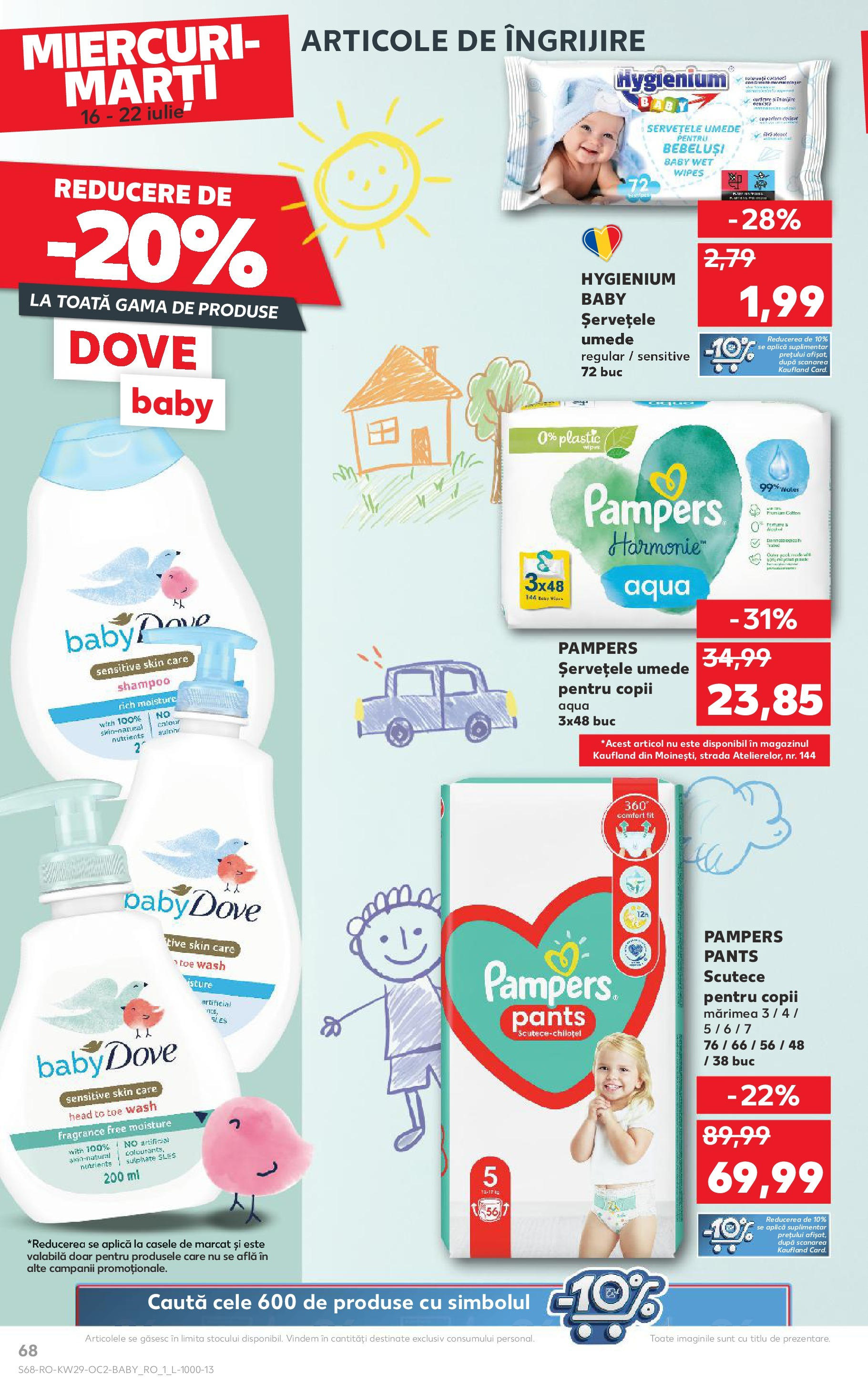 Catalog Kaufland 16 - 21 Iulie 2025 | Pagina 68 | Produse: Pirinç gevreği, Șervețele umede, Scutece