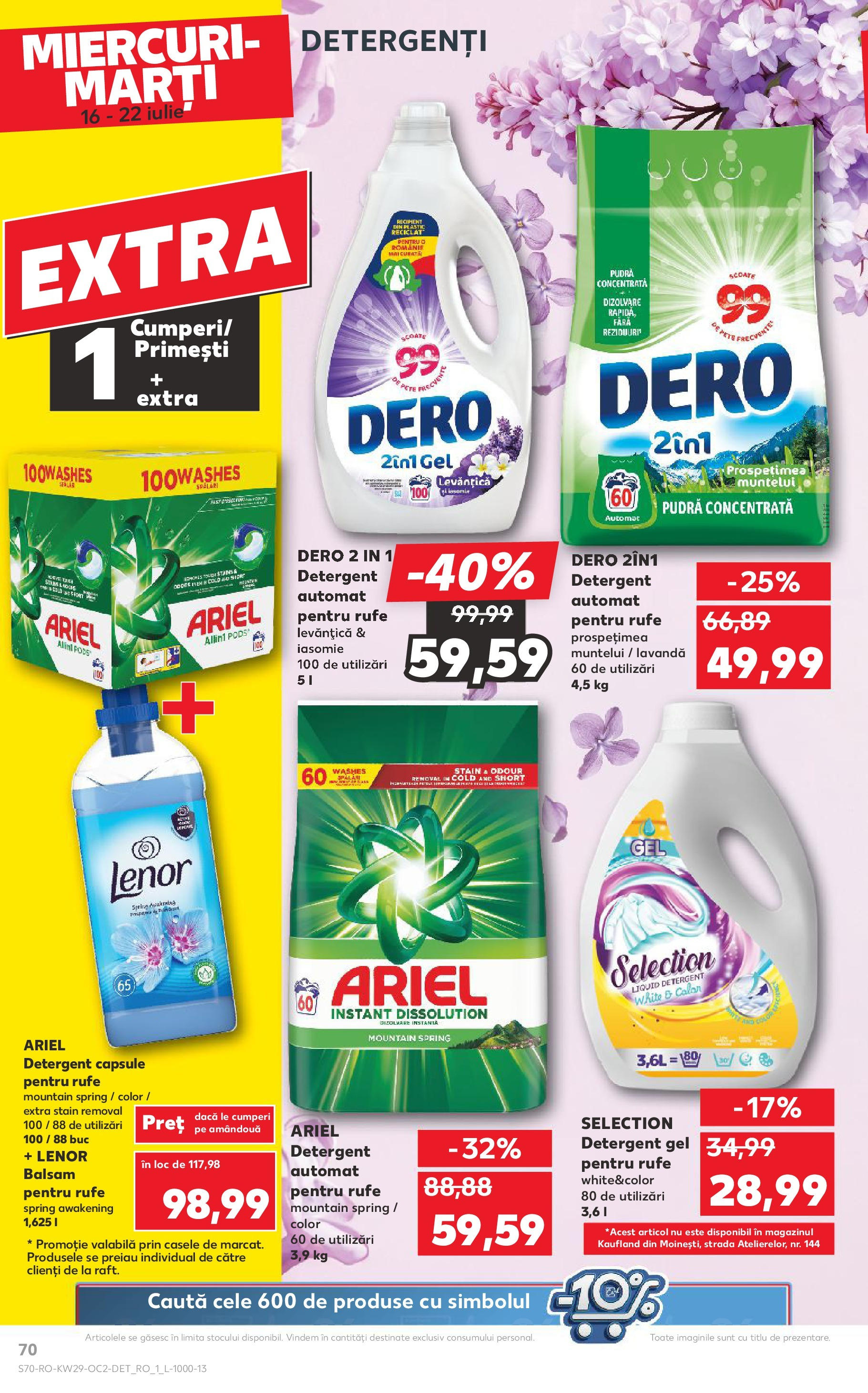 Catalog Kaufland 16 - 21 Iulie 2025 | Pagina 70 | Produse: Kedi Ödül Oyuncakları, Pudră, Balsam, Detergent
