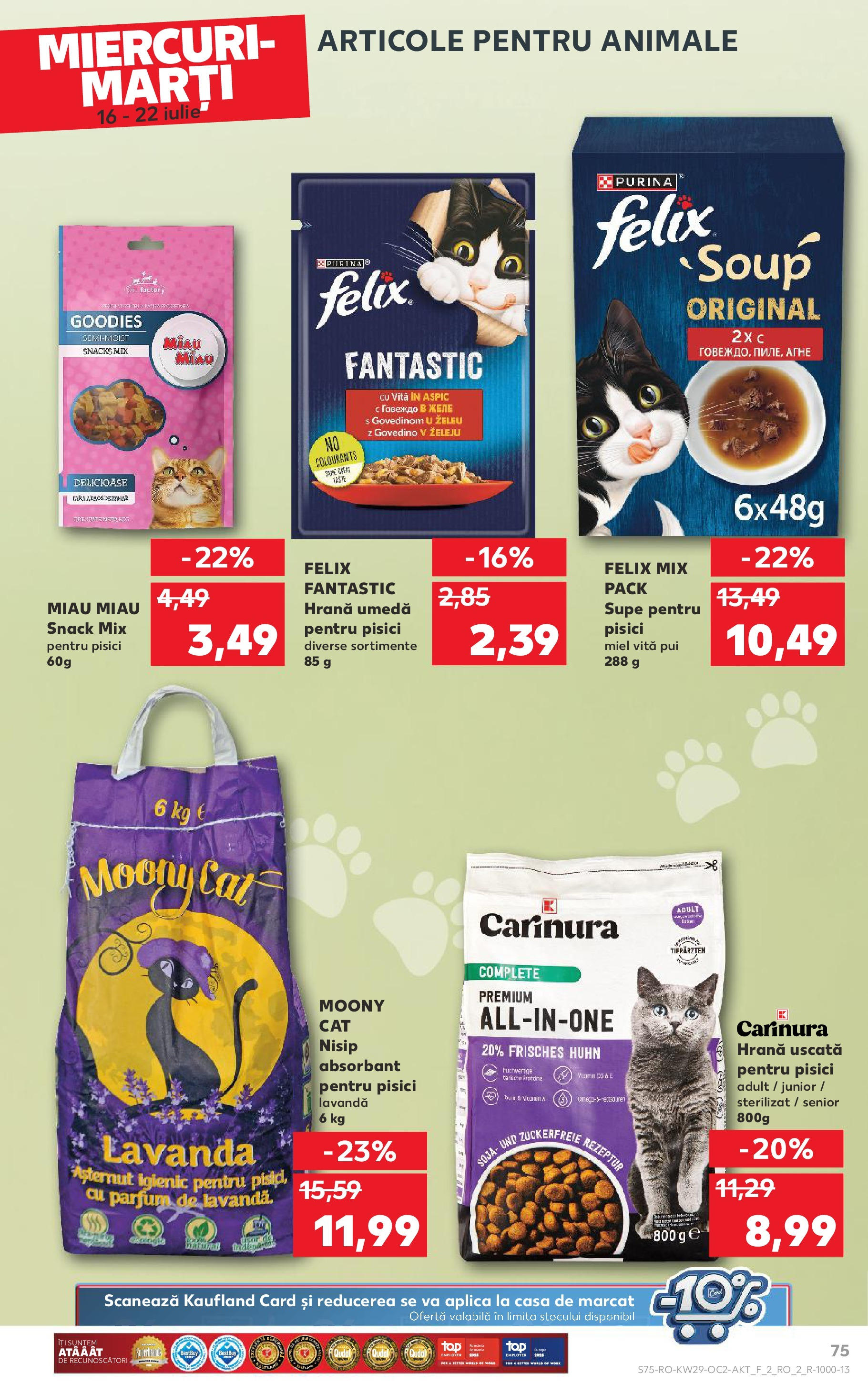 Catalog Kaufland 16 - 21 Iulie 2025 | Pagina 75 | Produse: Hacıyatmaz Kedi Oyuncağı, Parfum