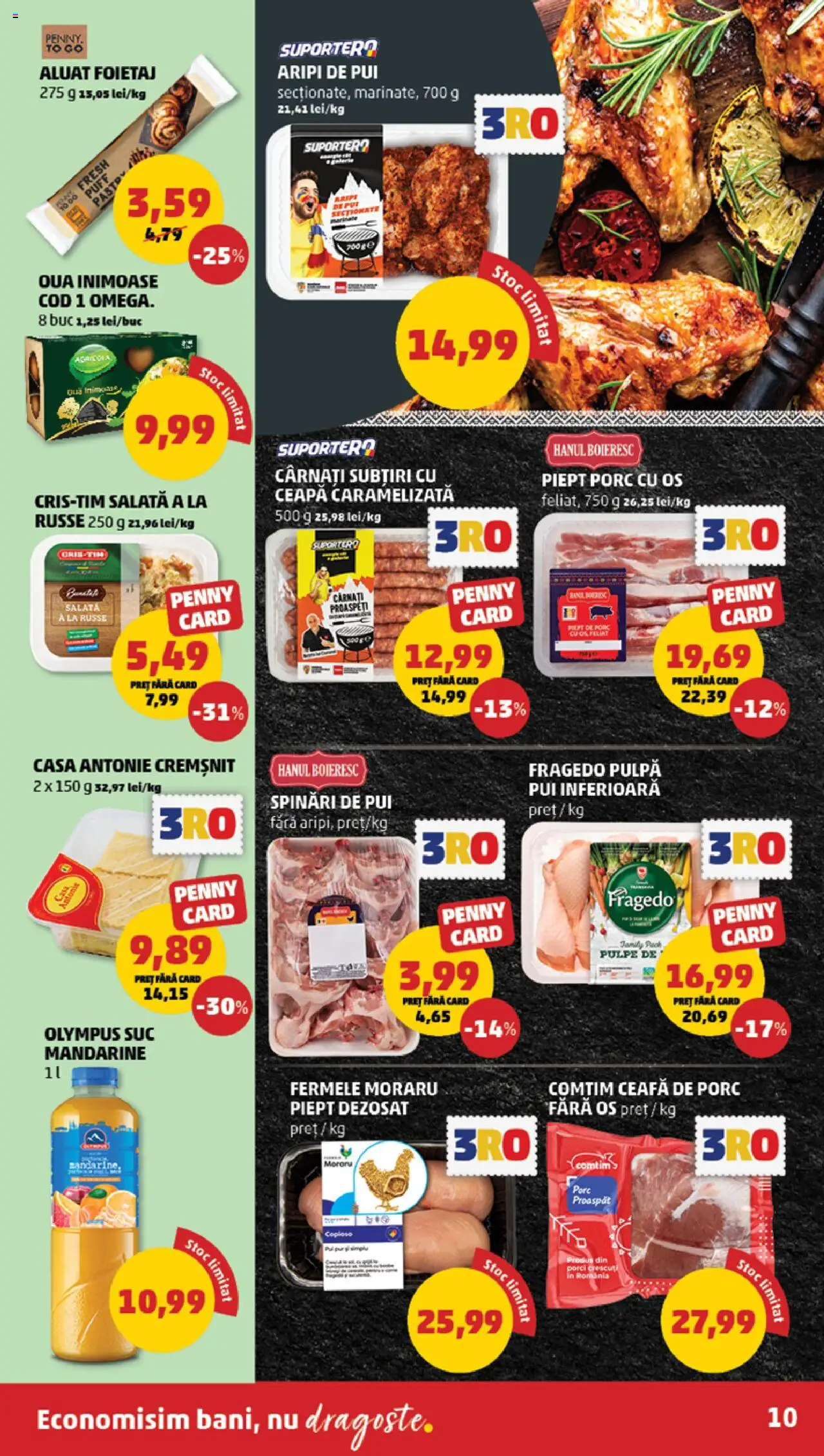 Catalog PENNY Market 16 - 21 Iulie 2025 | Pagina 10 | Produse: Foietaj, Suc, Mandarine, Cârnați