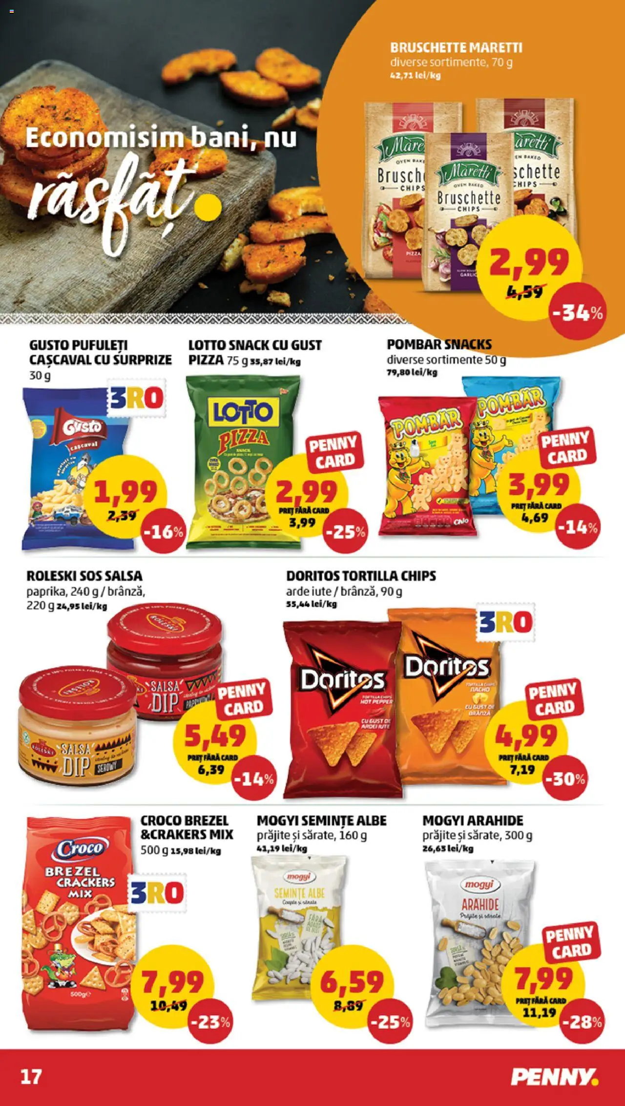 Catalog PENNY Market 16 - 21 Iulie 2025 | Pagina 17 | Produse: Arahide, Semințe, Pizza, Pufuleți