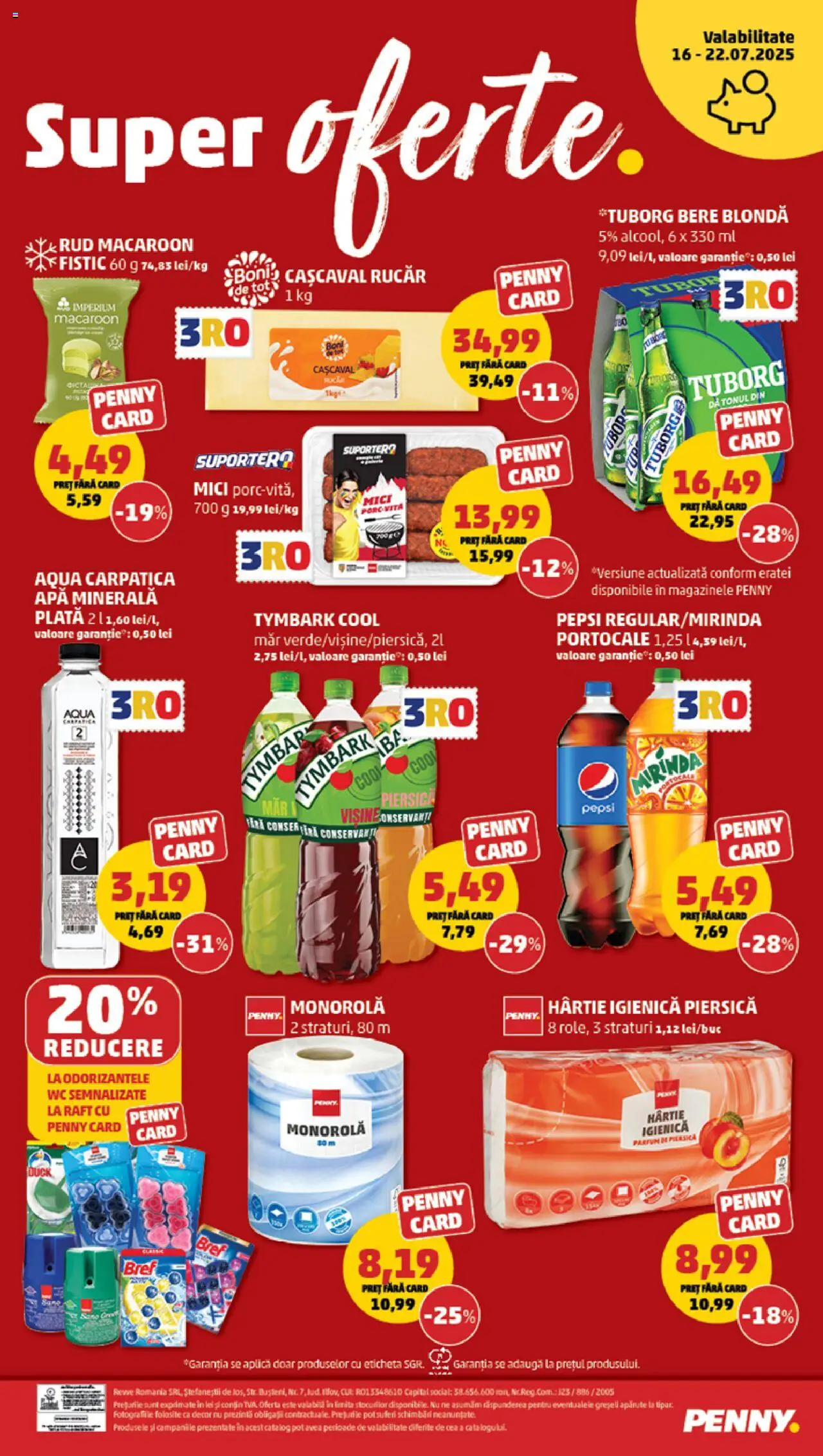 Catalog PENNY Market 16 - 21 Iulie 2025 | Pagina 20 | Produse: Yazı tahtası kalemi, Cașcaval, Bere, Portocale