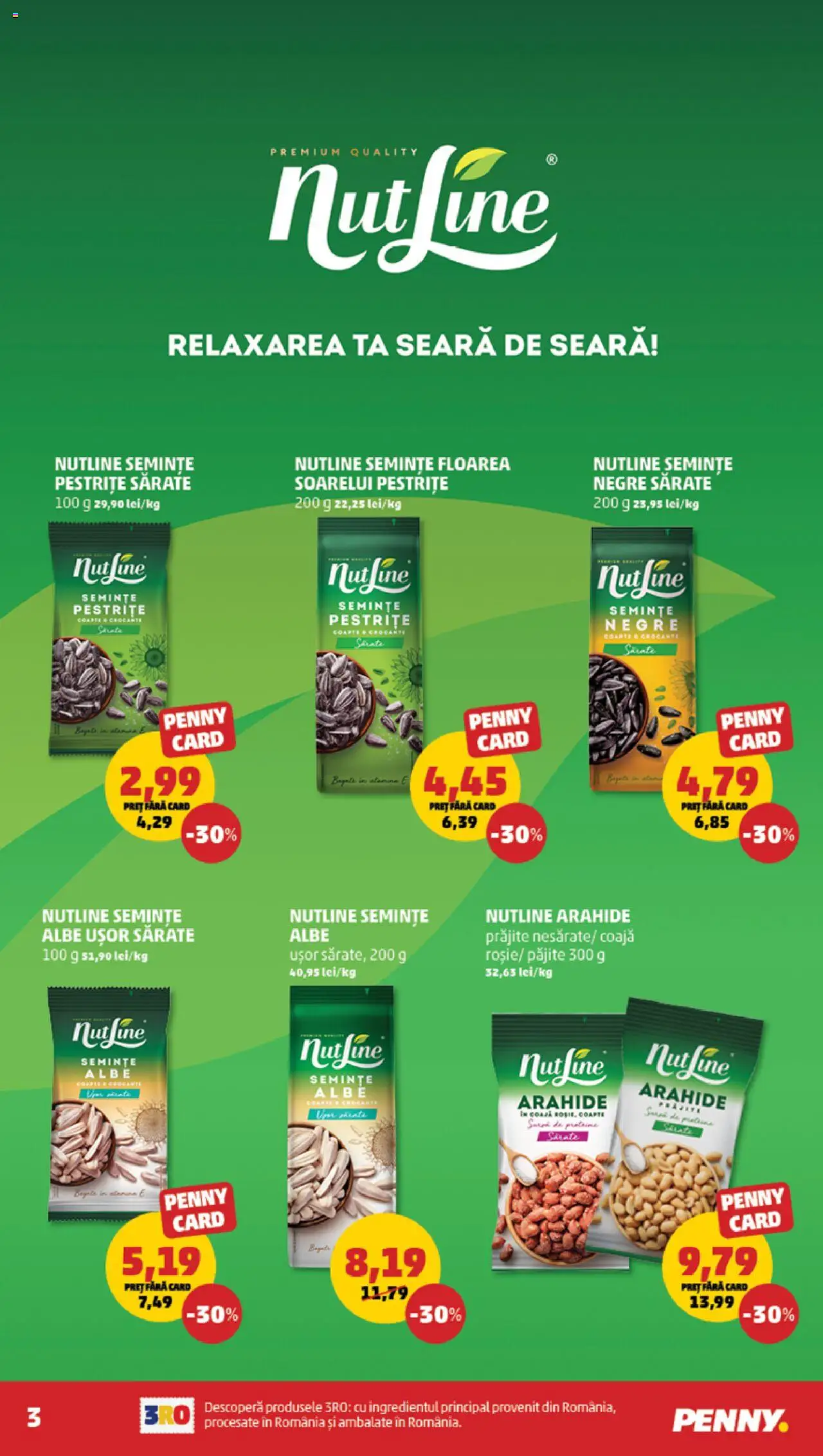 Catalog PENNY Market 16 - 21 Iulie 2025 | Pagina 3 | Produse: Arahide, Semințe, Salată, Bant