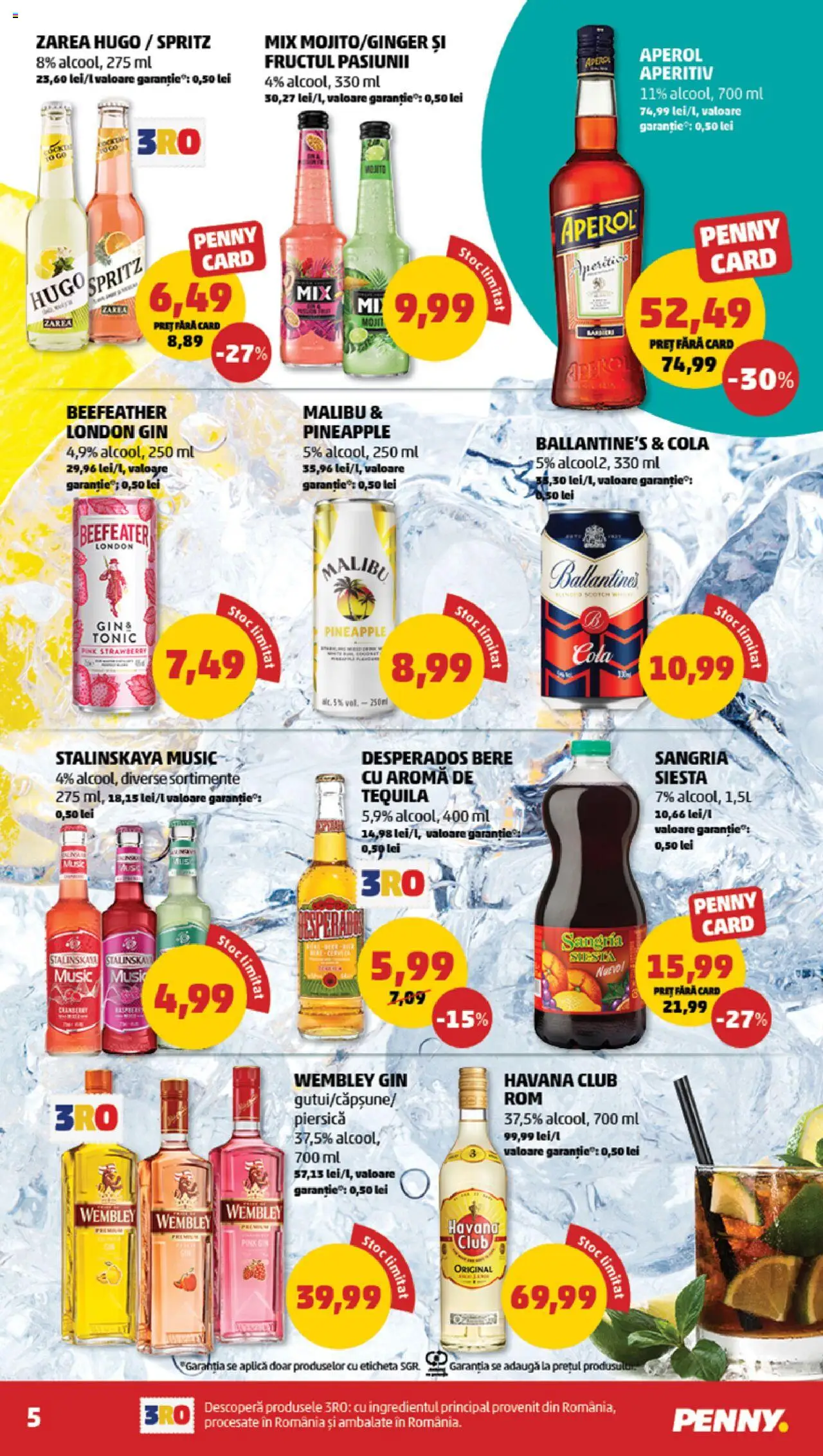 Catalog PENNY Market 16 - 21 Iulie 2025 | Pagina 5 | Produse: Eğitim çantaları, Bere, Rom, Gin