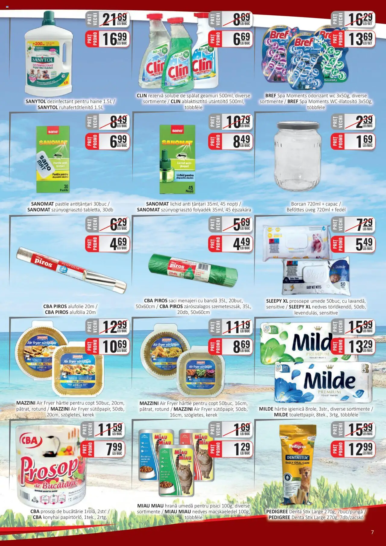 Catalog CBA 16 - 30 Iulie 2025 | Pagina 7 | Produse: Saci menajeri, Bucătărie, Borcan, Haine