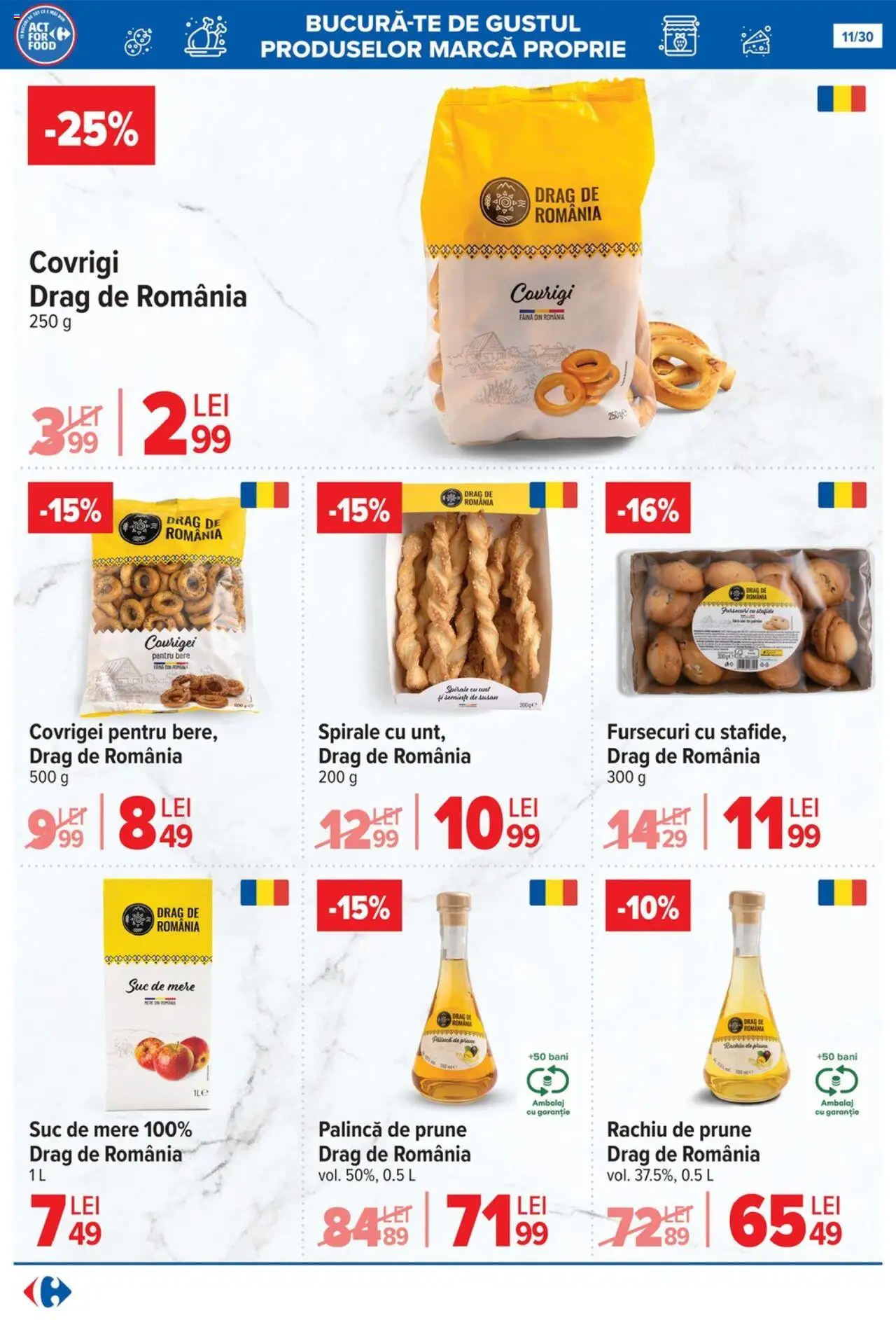 Catalog Carrefour 16 - 28 Iulie 2025 | Pagina 11 | Produse: Covrigei, Suc, Bere, Prune