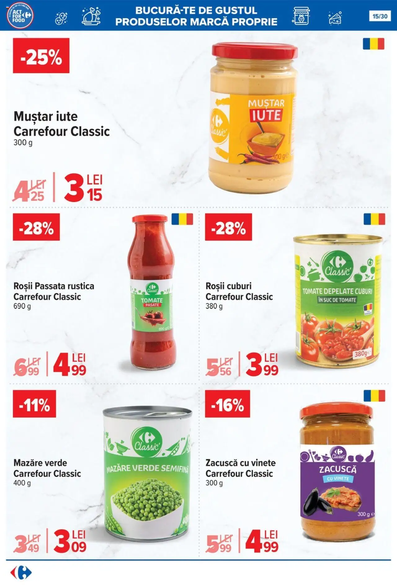 Catalog Carrefour 16 - 28 Iulie 2025 | Pagina 15 | Produse: Suc, Roșii, Muștar, Zacuscă