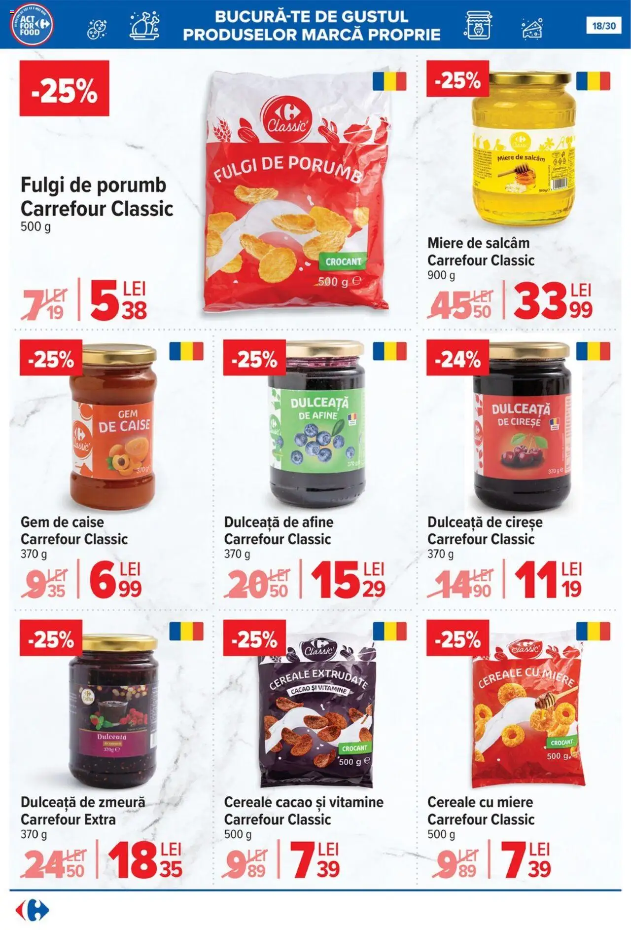 Catalog Carrefour 16 - 28 Iulie 2025 | Pagina 18 | Produse: Zmeură, Cereale, Cireșe, Fulgi