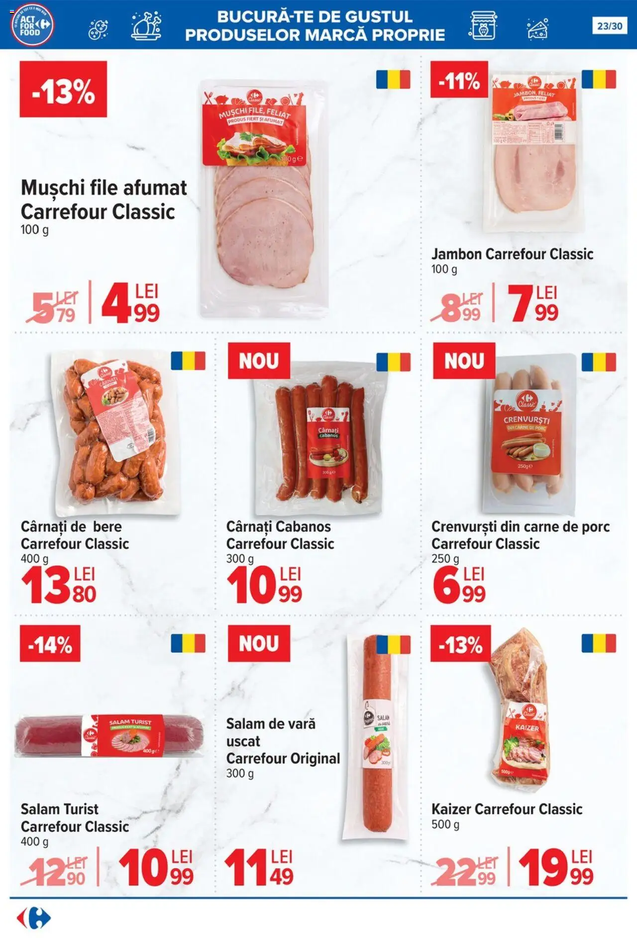 Catalog Carrefour 16 - 28 Iulie 2025 | Pagina 23 | Produse: Crenvurști, Salam, Bere, Cârnați