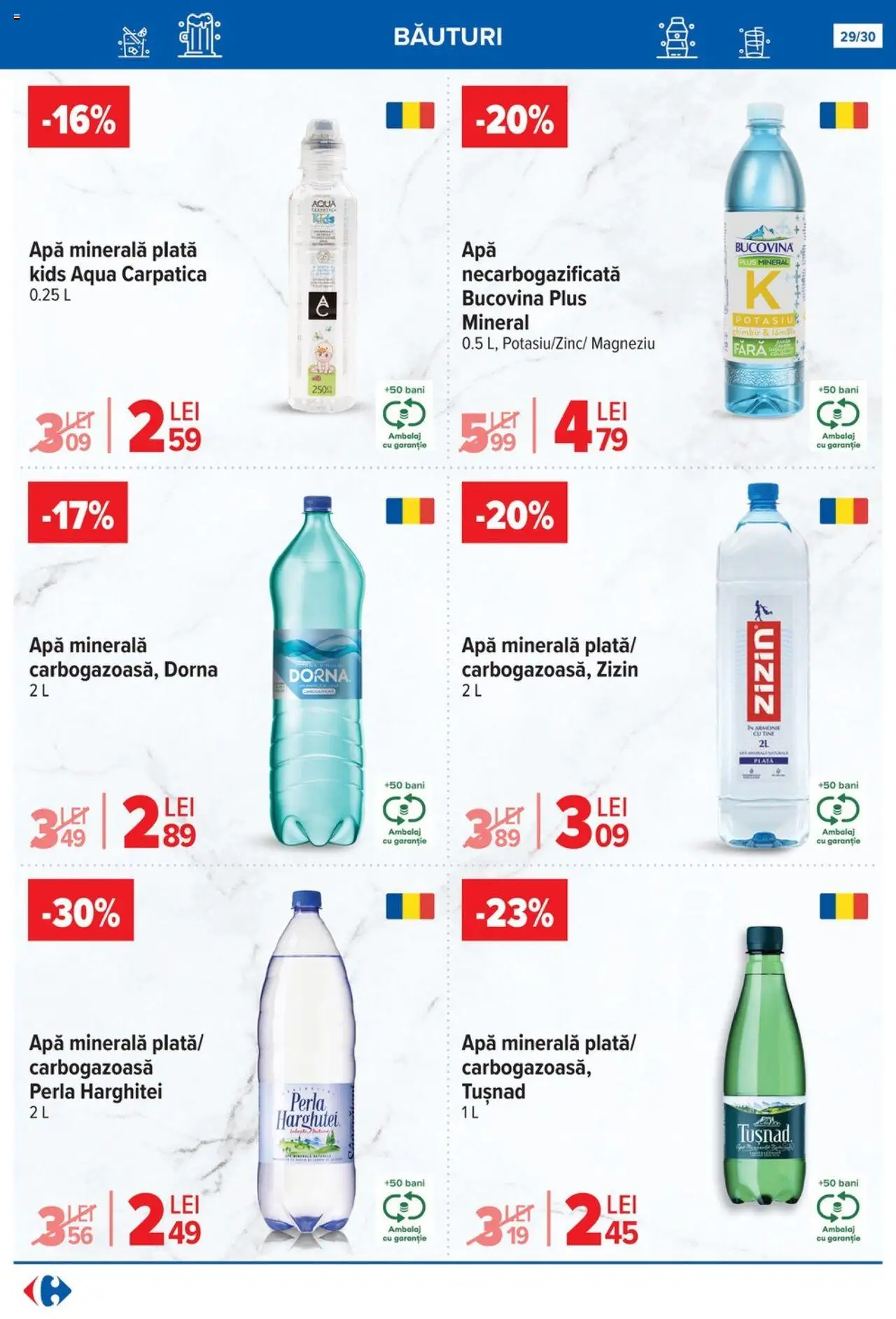 Catalog Carrefour 16 - 28 Iulie 2025 | Pagina 29 | Produse: Yazı tahtası kalemi, Apă