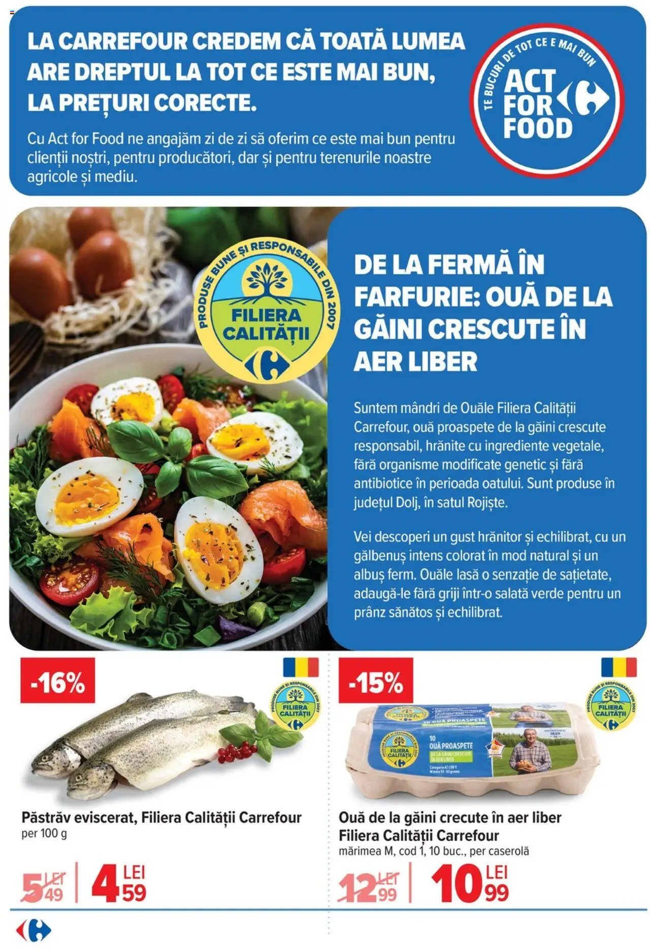 Catalog Carrefour 16 - 28 Iulie 2025 | Pagina 4 | Produse: Farfurie, Ouă, Salată