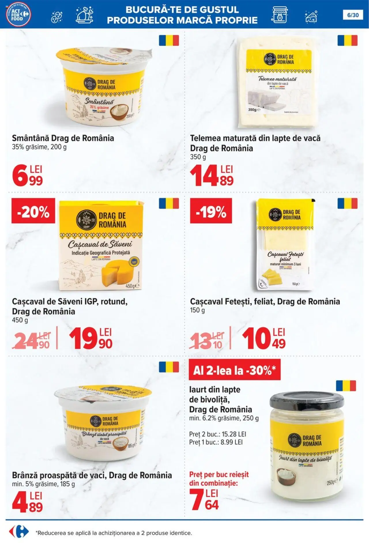 Catalog Carrefour 16 - 28 Iulie 2025 | Pagina 6 | Produse: Cașcaval, Lapte, Brânză, Smântână