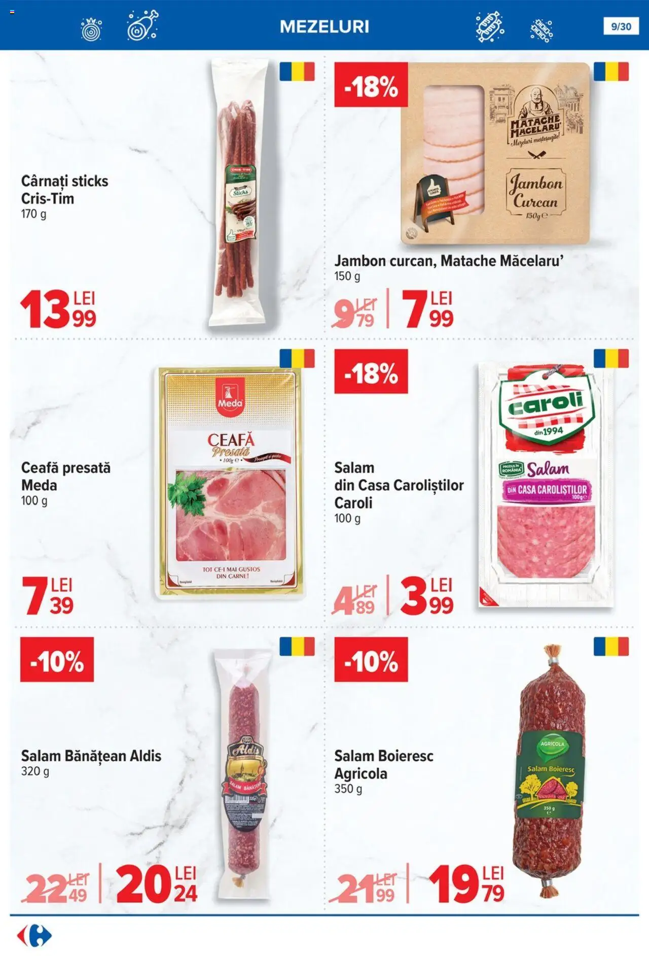 Catalog Carrefour 16 - 28 Iulie 2025 | Pagina 9 | Produse: Salam, Cârnați