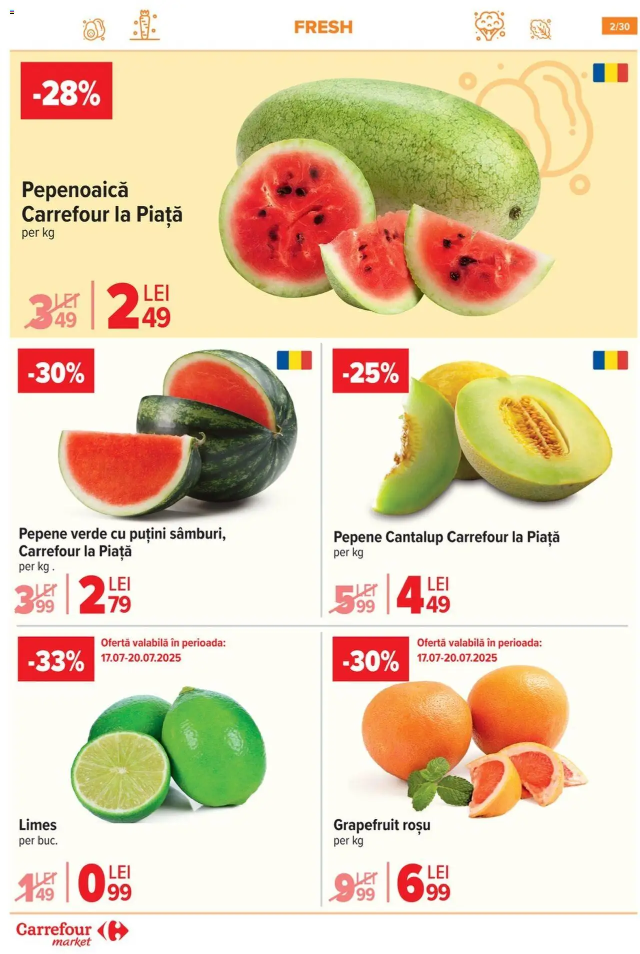 Catalog Carrefour 16 - 21 Iulie 2025 | Pagina 2 | Produse: Pepene Verde