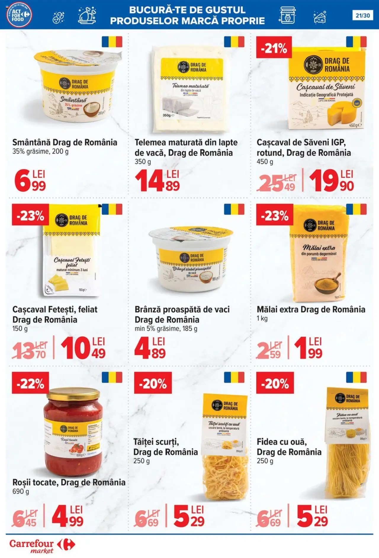 Catalog Carrefour 16 - 21 Iulie 2025 | Pagina 22 | Produse: Cașcaval, Lapte, Smântână, Porumb