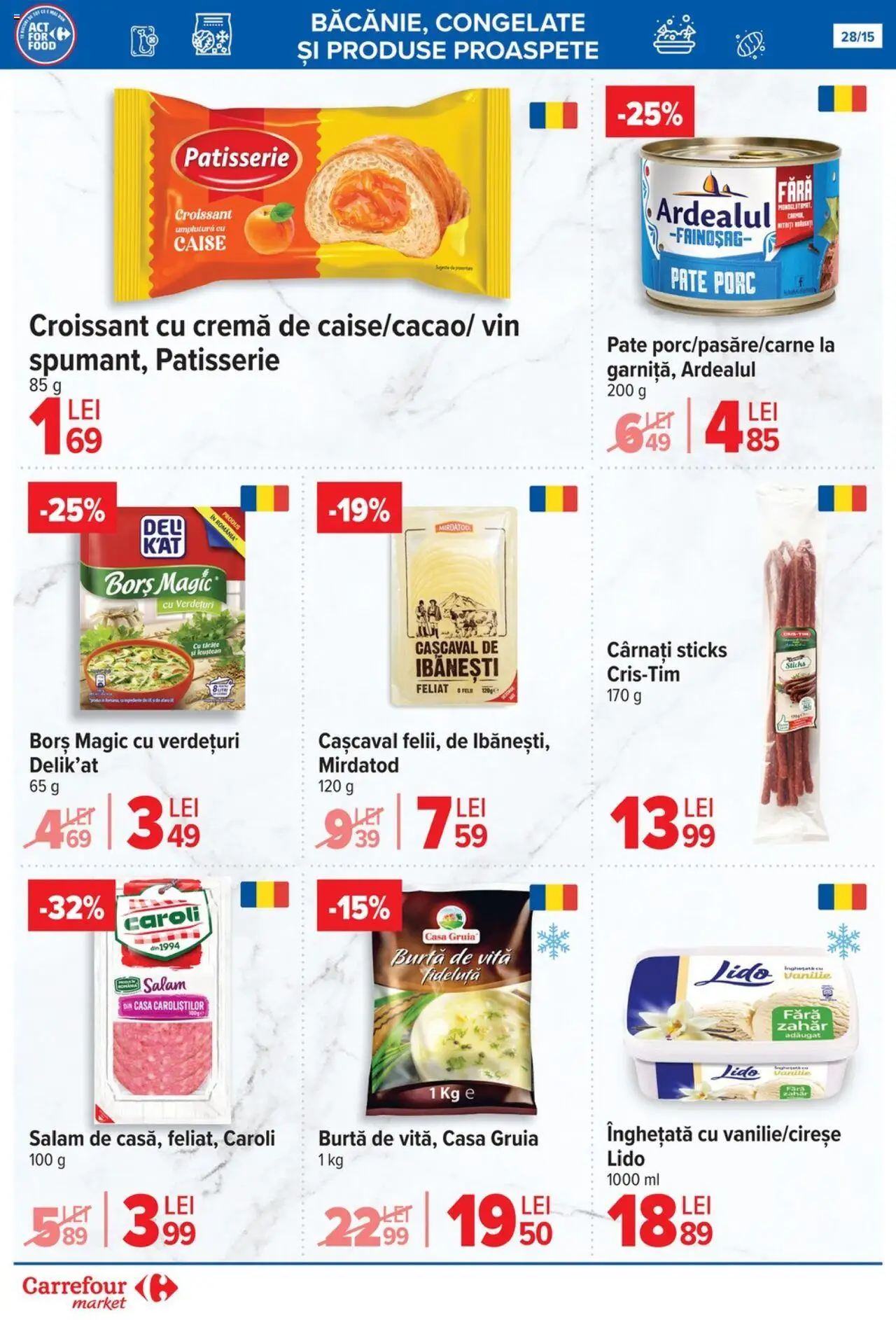 Catalog Carrefour 16 - 21 Iulie 2025 | Pagina 29 | Produse: Pate, Borș, Vin, Înghețată