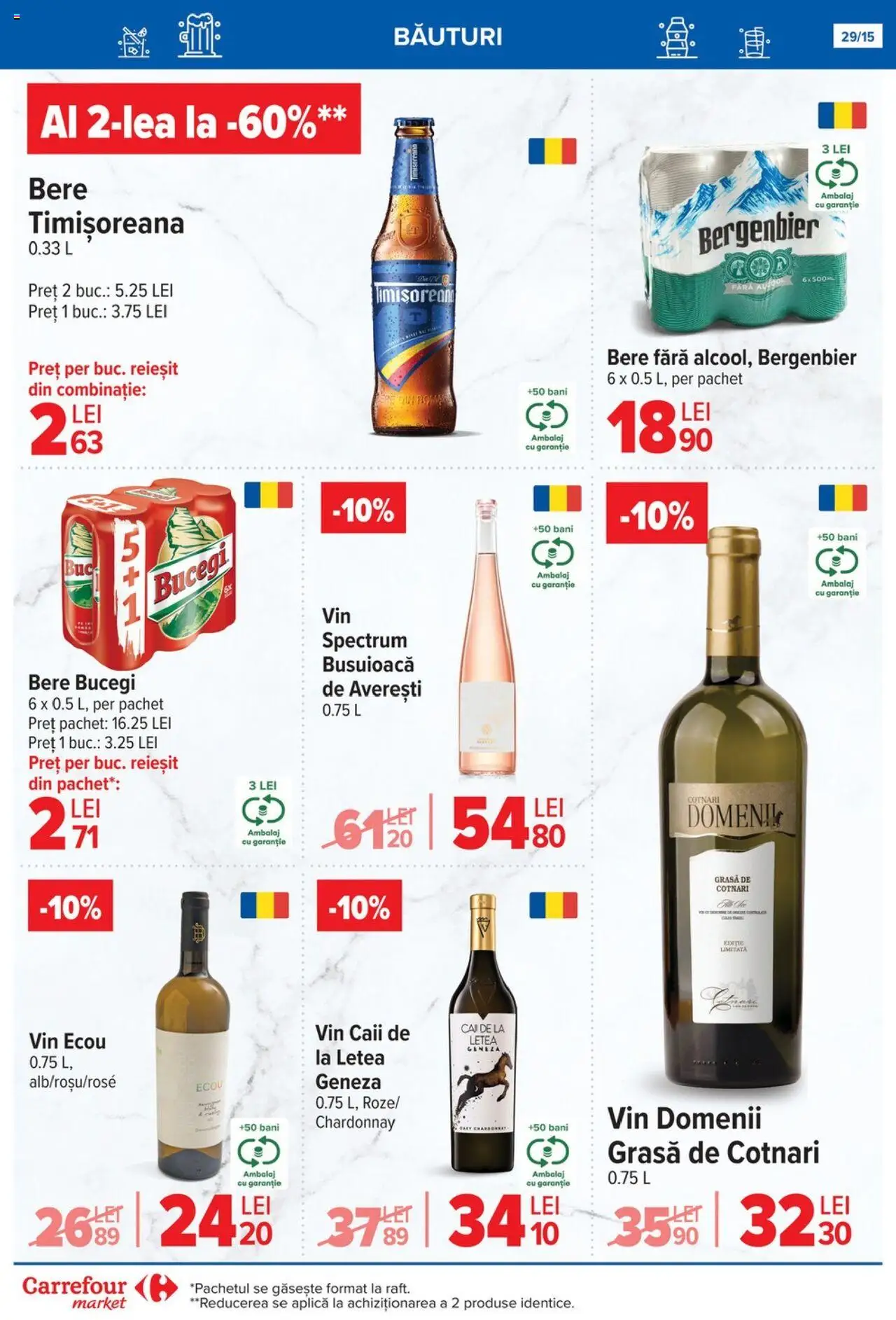 Catalog Carrefour 16 - 21 Iulie 2025 | Pagina 30 | Produse: Vin, Bere, Plastik Kulübe