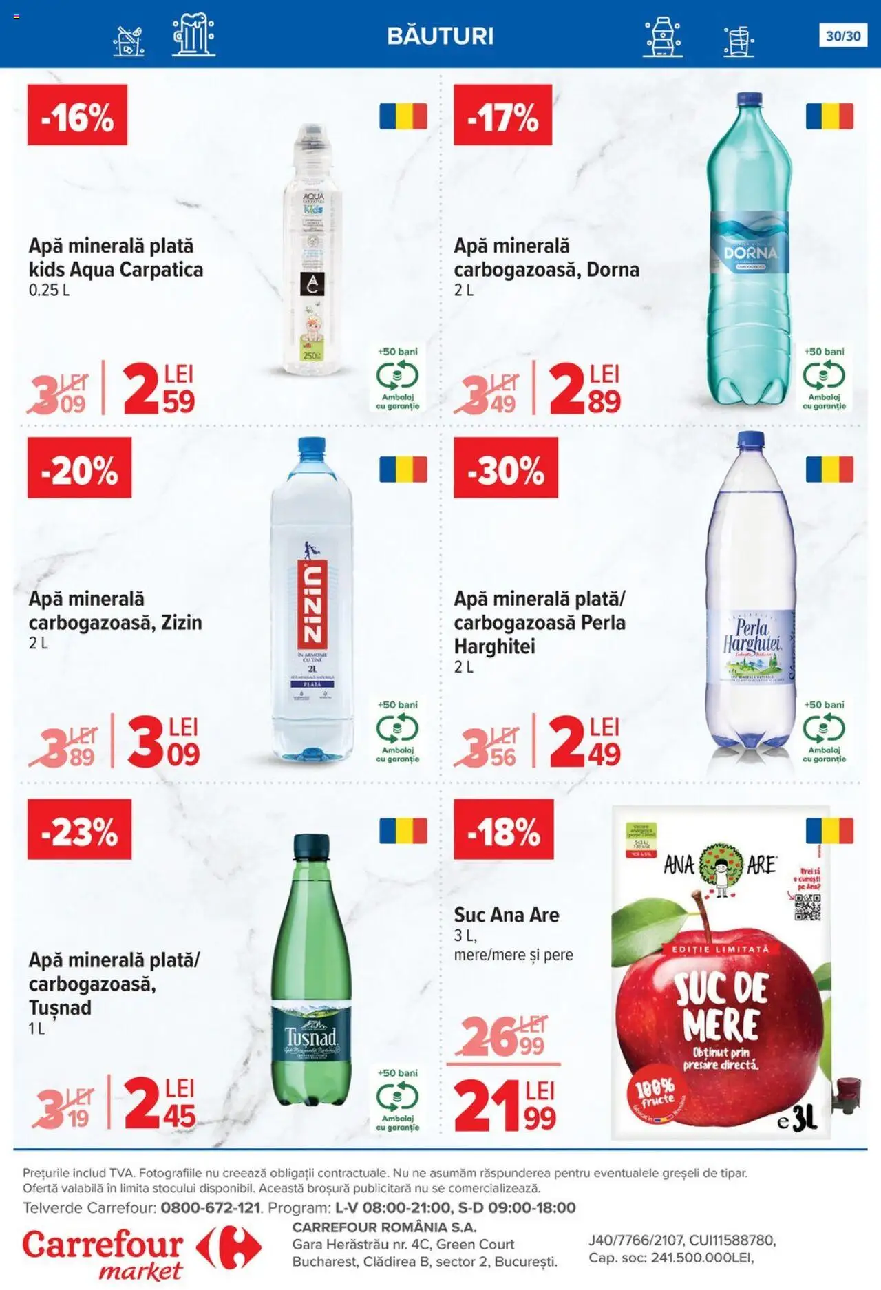 Catalog Carrefour 16 - 21 Iulie 2025 | Pagina 31 | Produse: Suc, Mere, Apă, Fructe