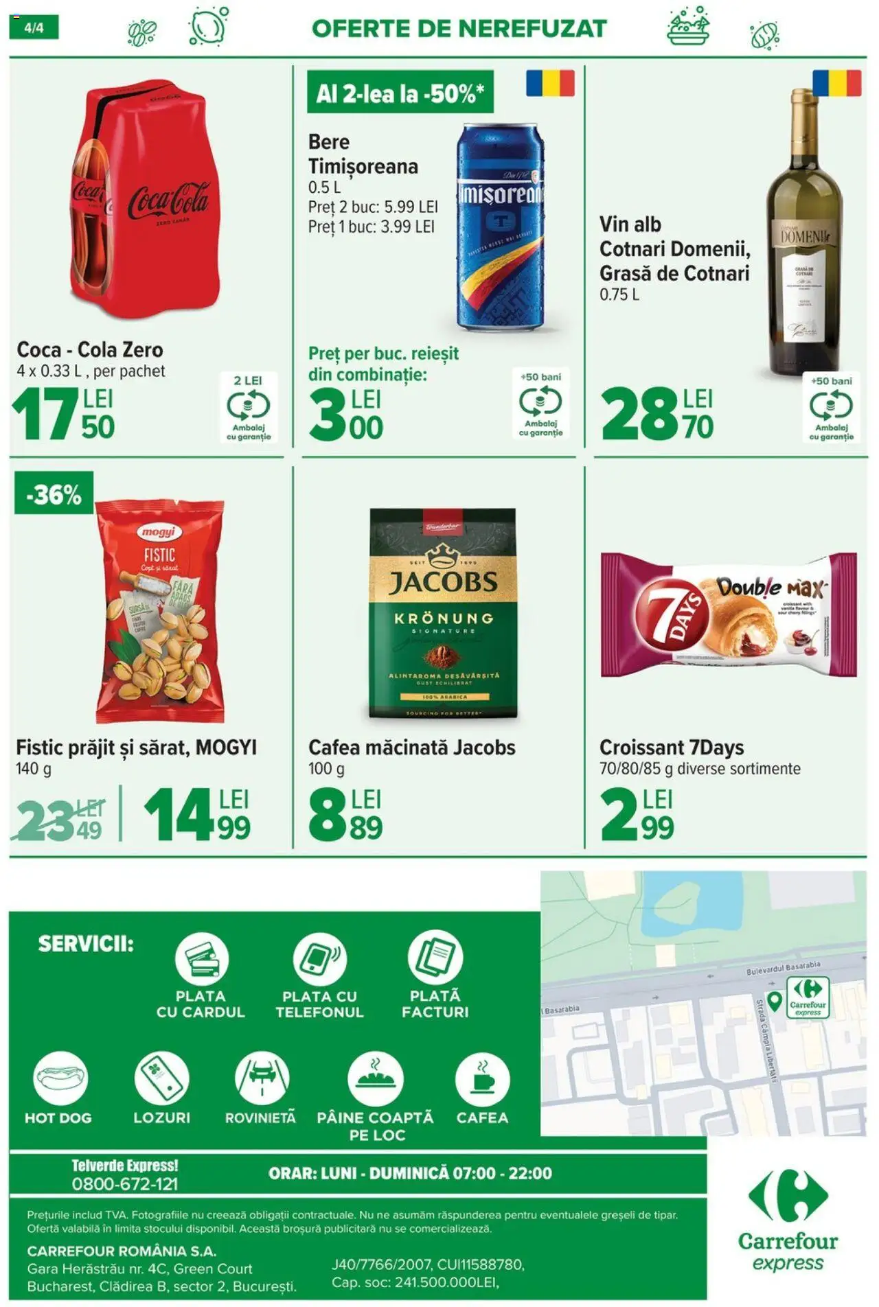 Catalog Carrefour 17 - 22 Iulie 2025 | Pagina 4 | Produse: Amerikan servis, Pâine, Cafea, Bere