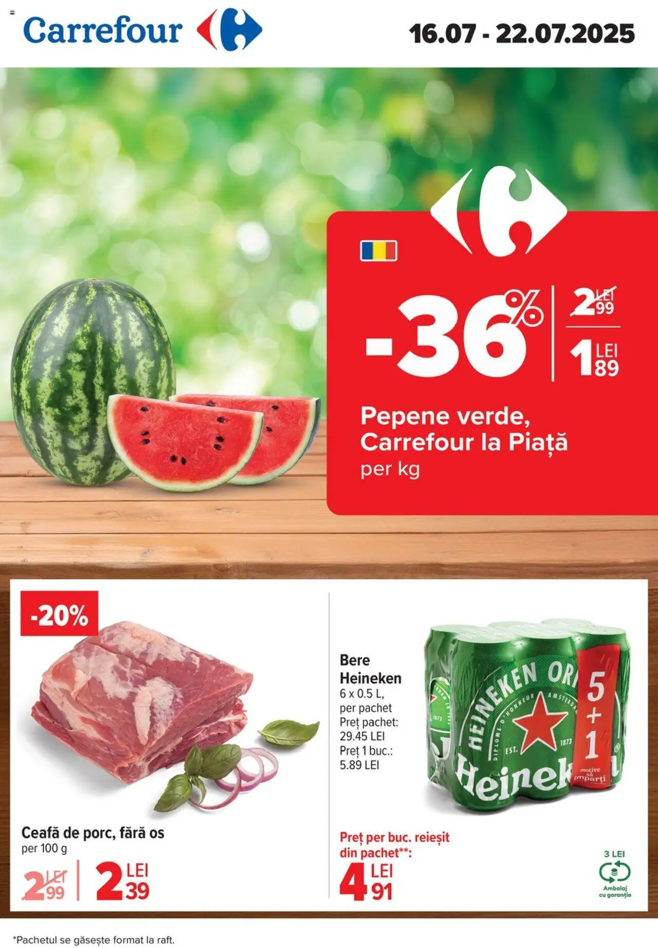 Catalog Carrefour 16 - 21 Iulie 2025 | Pagina 1 | Produse: Bere