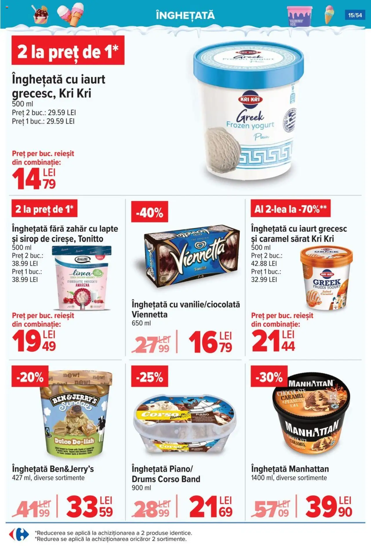Catalog Carrefour 16 - 21 Iulie 2025 | Pagina 15 | Produse: Lapte, Iaurt, Înghețată, Zahăr