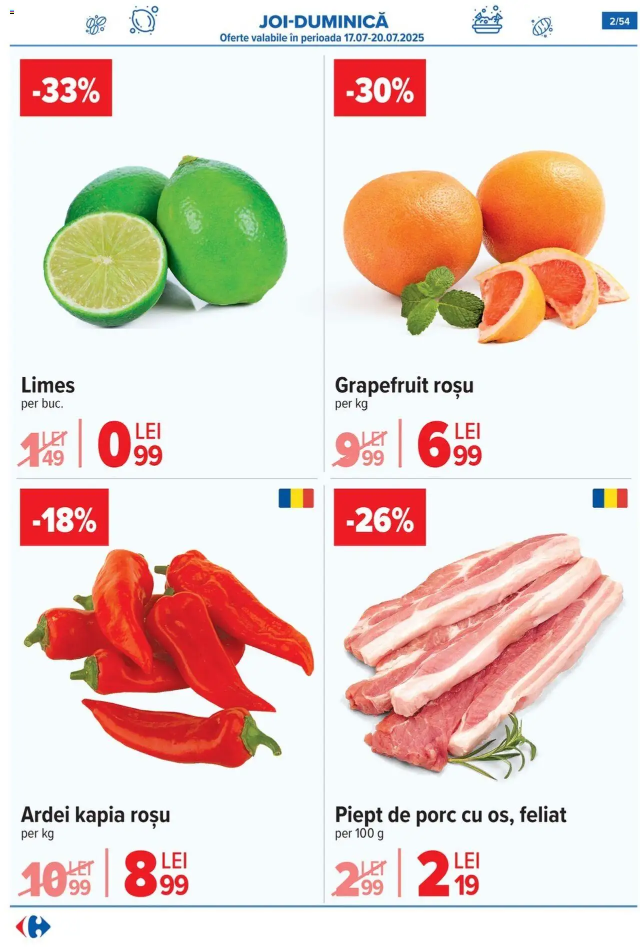 Catalog Carrefour 16 - 21 Iulie 2025 | Pagina 2 | Produse: Ardei