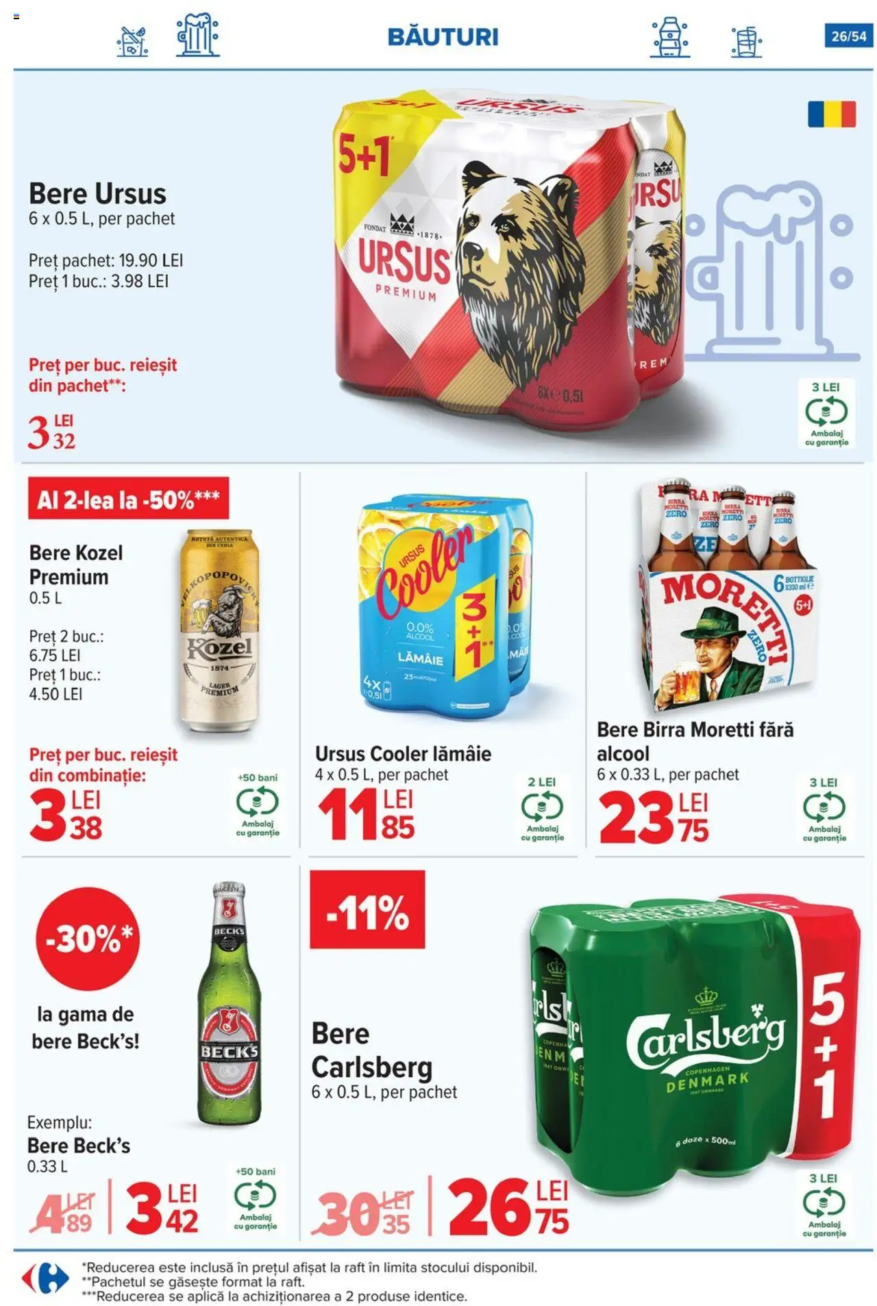 Catalog Carrefour 16 - 21 Iulie 2025 | Pagina 26 | Produse: Raft, Bere, Lămâie