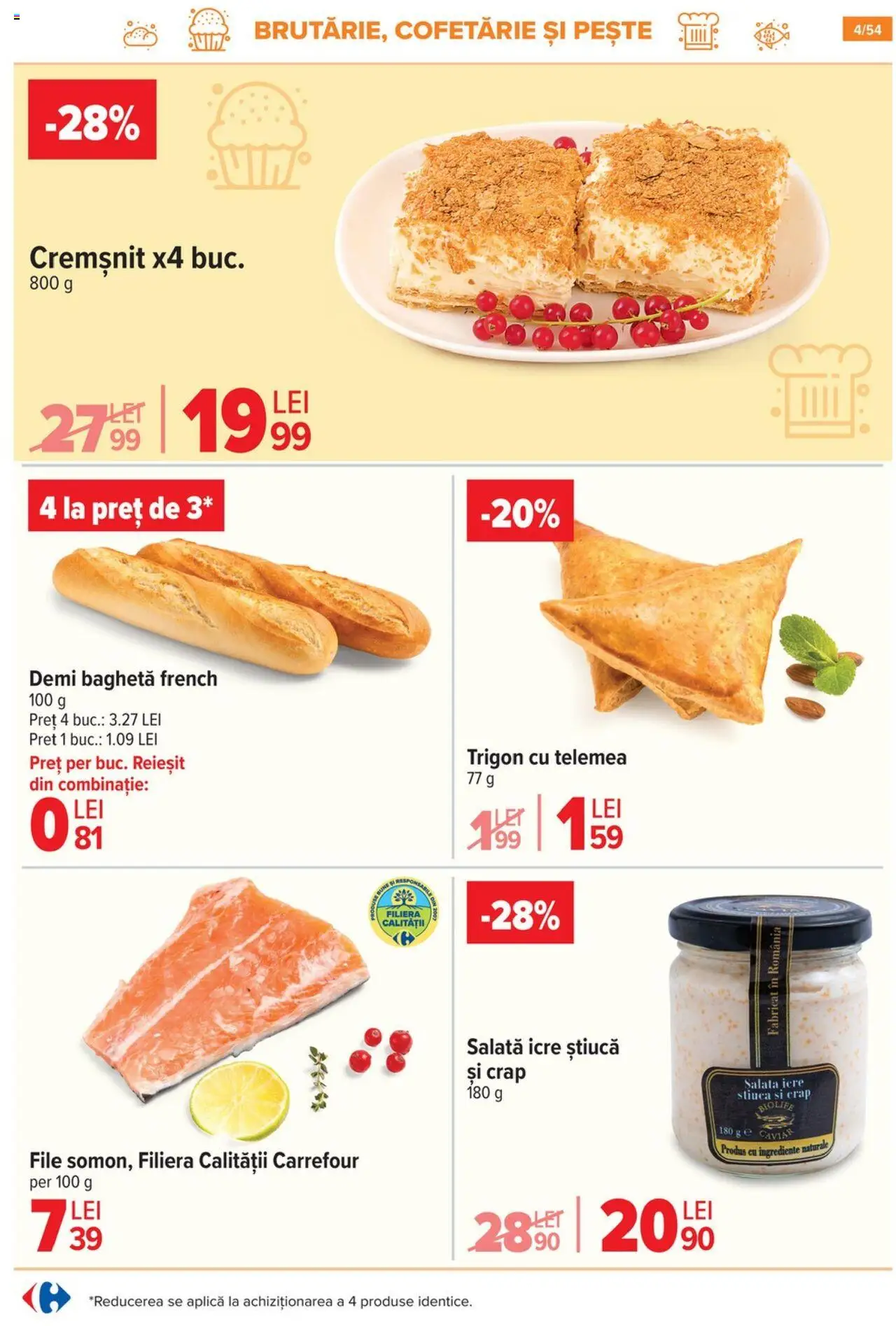 Catalog Carrefour 16 - 21 Iulie 2025 | Pagina 4 | Produse: Pește, Salată