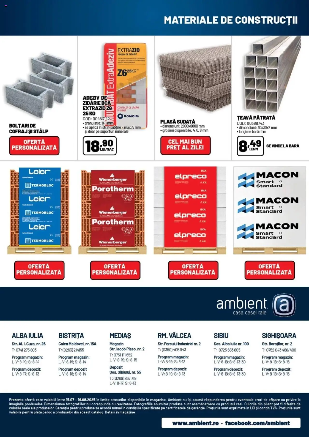 Catalog Ambient 15 Iulie - 18 August 2025 | Pagina 15 | Produse: Adeziv, Țeavă