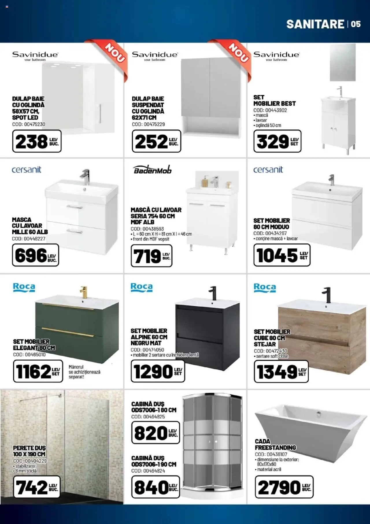 Catalog Ambient 15 Iulie - 18 August 2025 | Pagina 5 | Produse: Babak, Lavoar, Cadă, Duș
