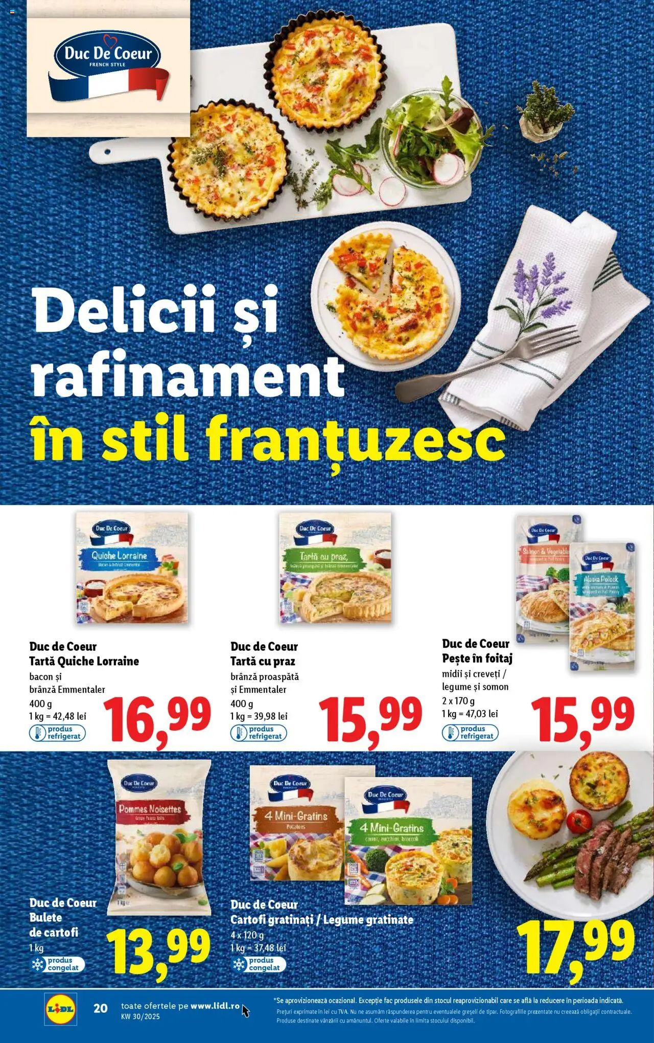 Catalog LIDL 21 - 26 Iulie 2025 | Pagina 20 | Produse: Delgeç, Bacon, Pește, Cartofi