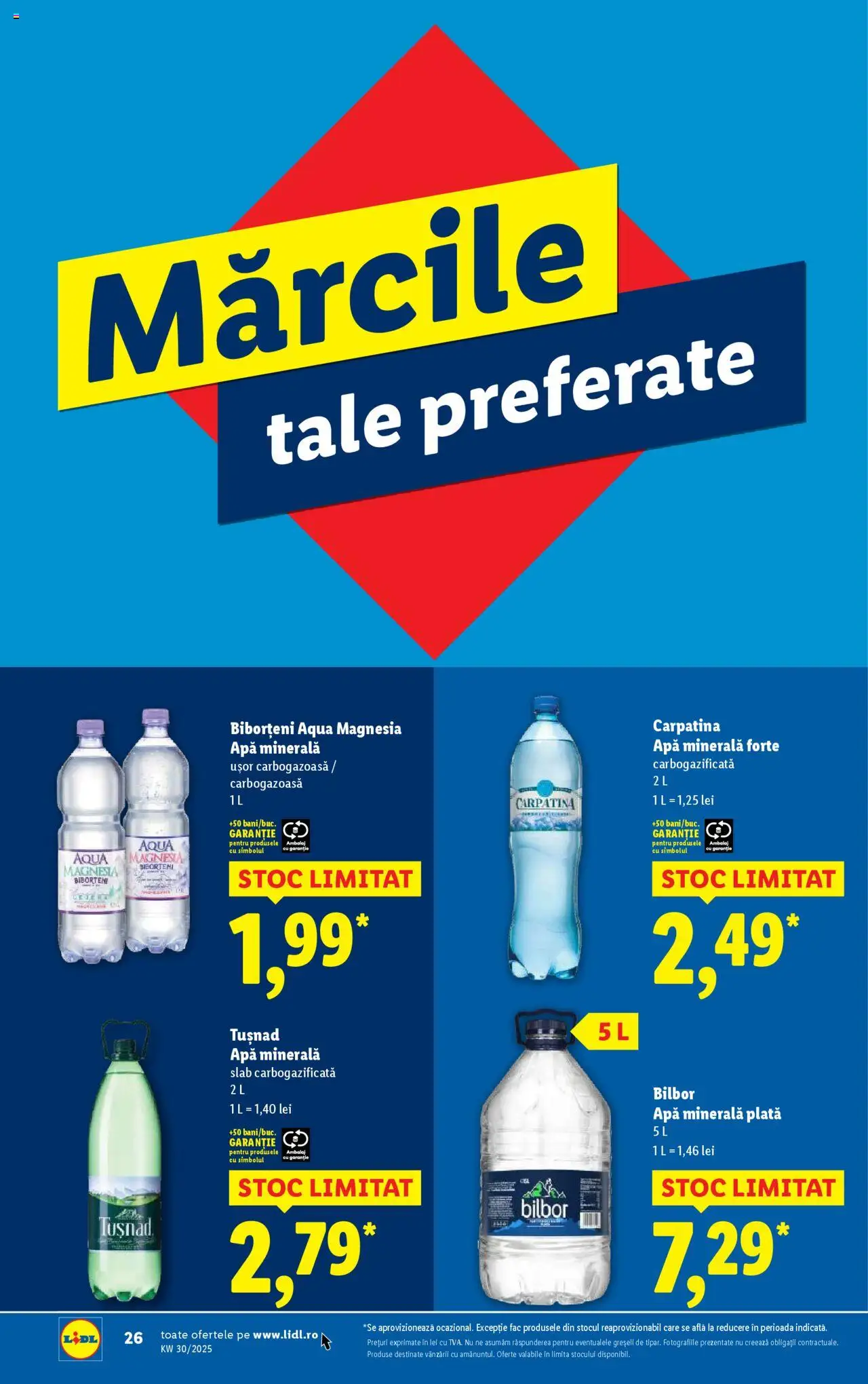 Catalog LIDL 21 - 26 Iulie 2025 | Pagina 26 | Produse: Yazı tahtası kalemi, Apă