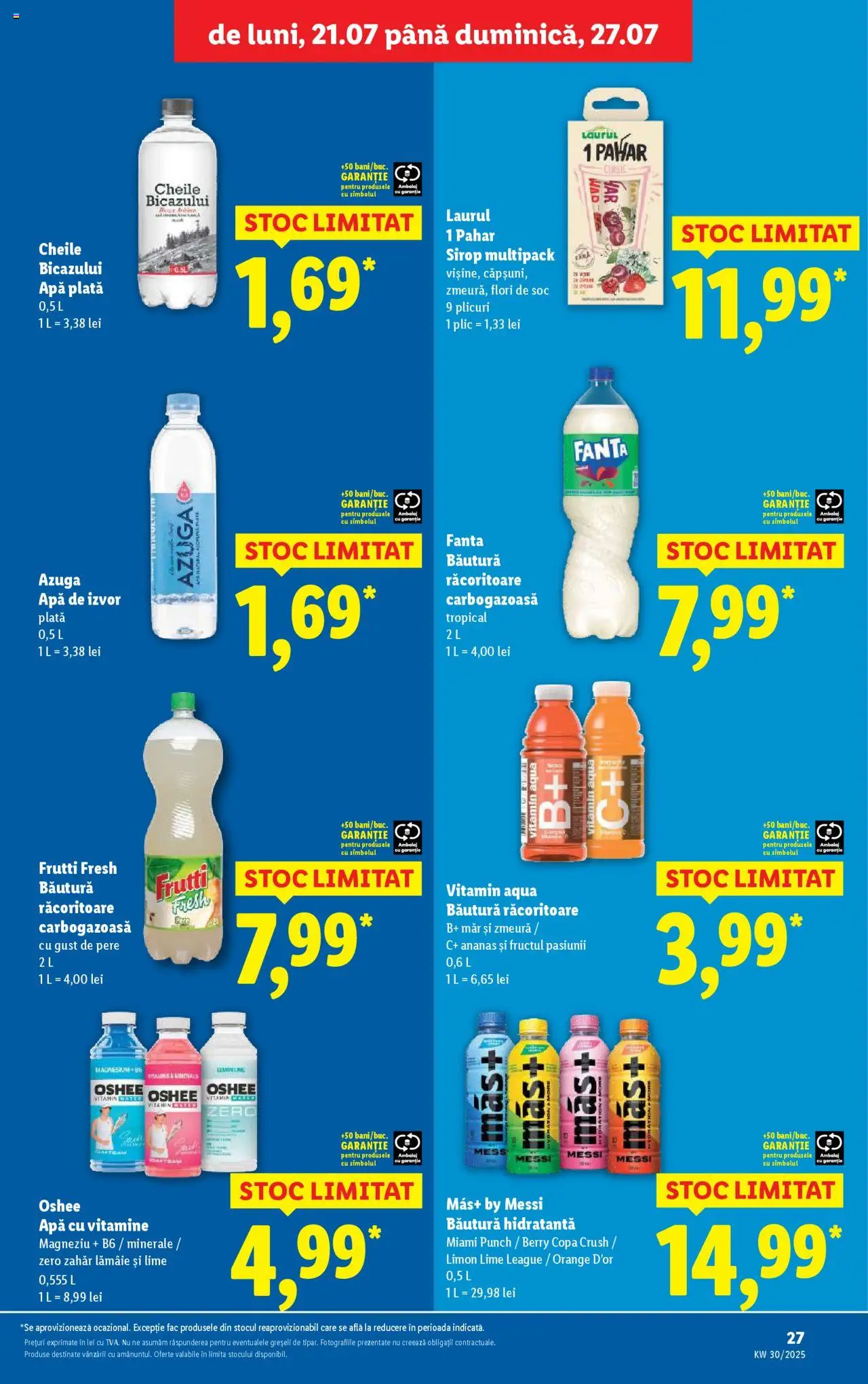 Catalog LIDL 21 - 26 Iulie 2025 | Pagina 27 | Produse: Zmeură, Sirop, Apă, Zahăr