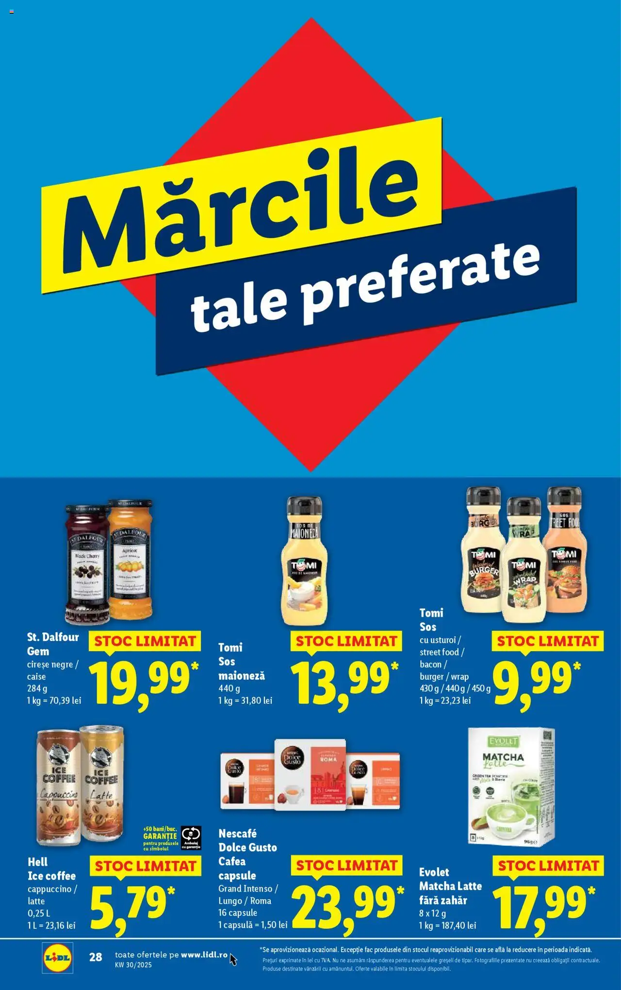Catalog LIDL 21 - 26 Iulie 2025 | Pagina 28 | Produse: Bacon, Gem, Cireșe, Ahtapot