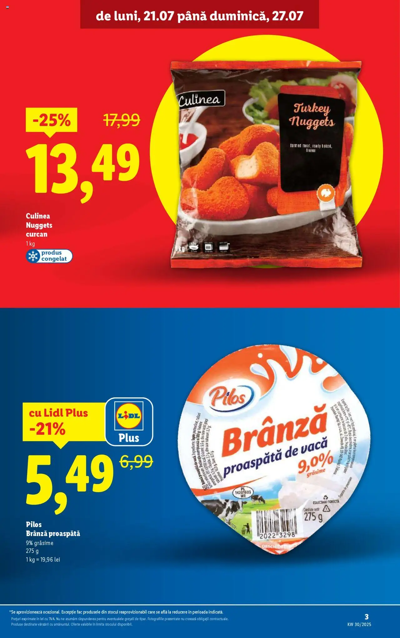 Catalog LIDL 21 - 26 Iulie 2025 | Pagina 3 | Produse: Toplar, Brânză
