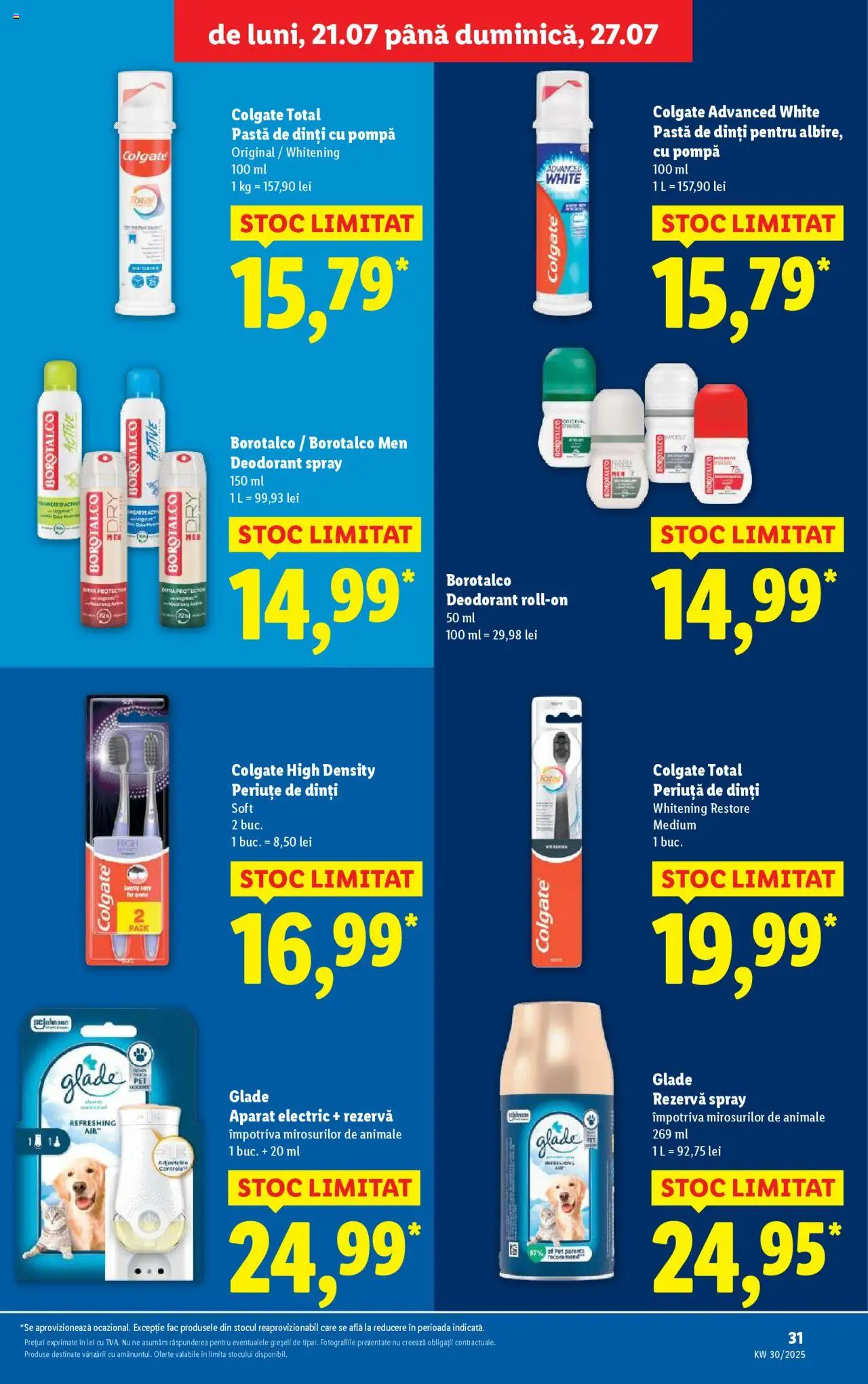 Catalog LIDL 21 - 26 Iulie 2025 | Pagina 31 | Produse: Deodorant, Pastă de dinți, Periuță de dinți